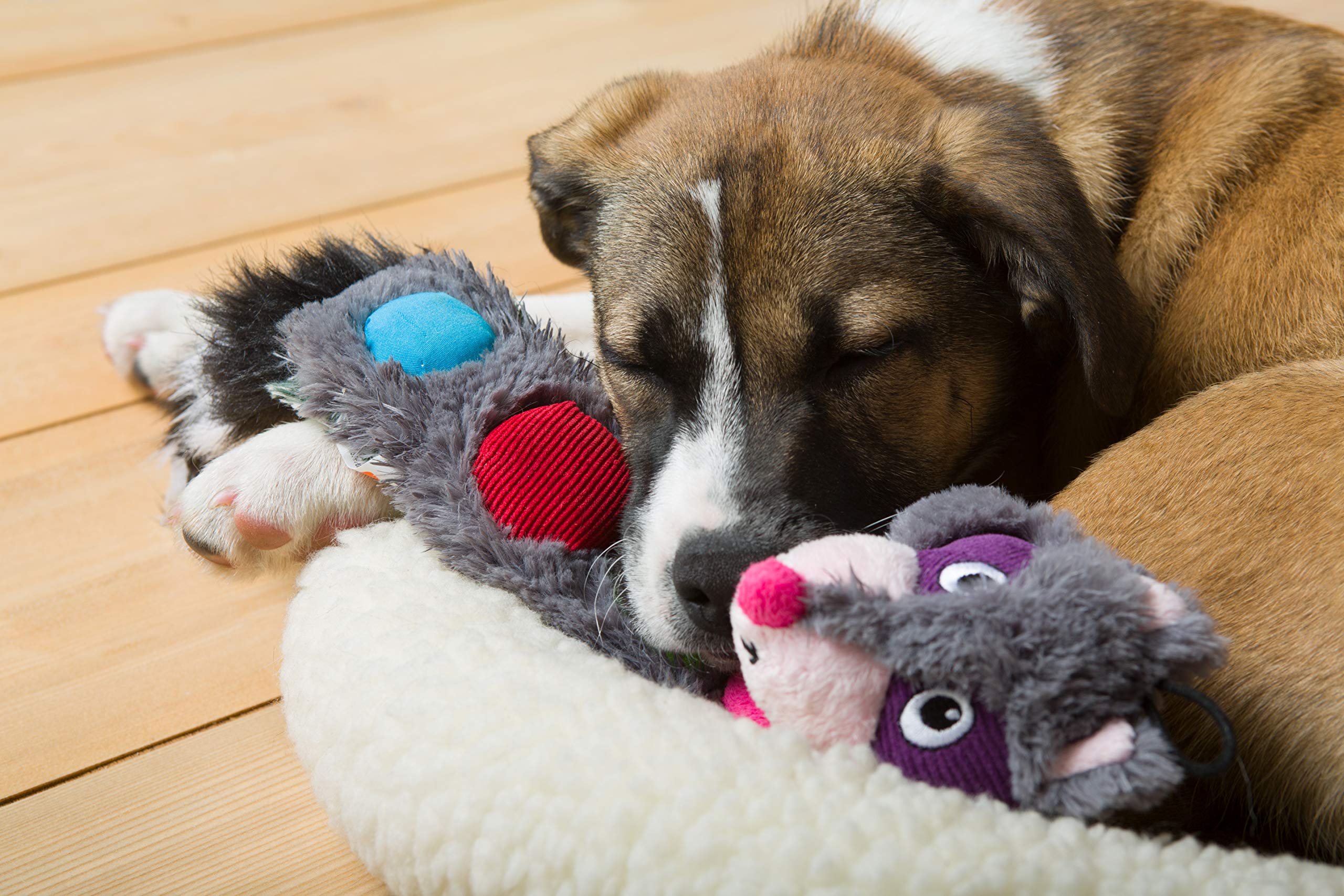 Hartz Squeakerz Stuffing-Free Plush Woodland Animal Dog Toy
