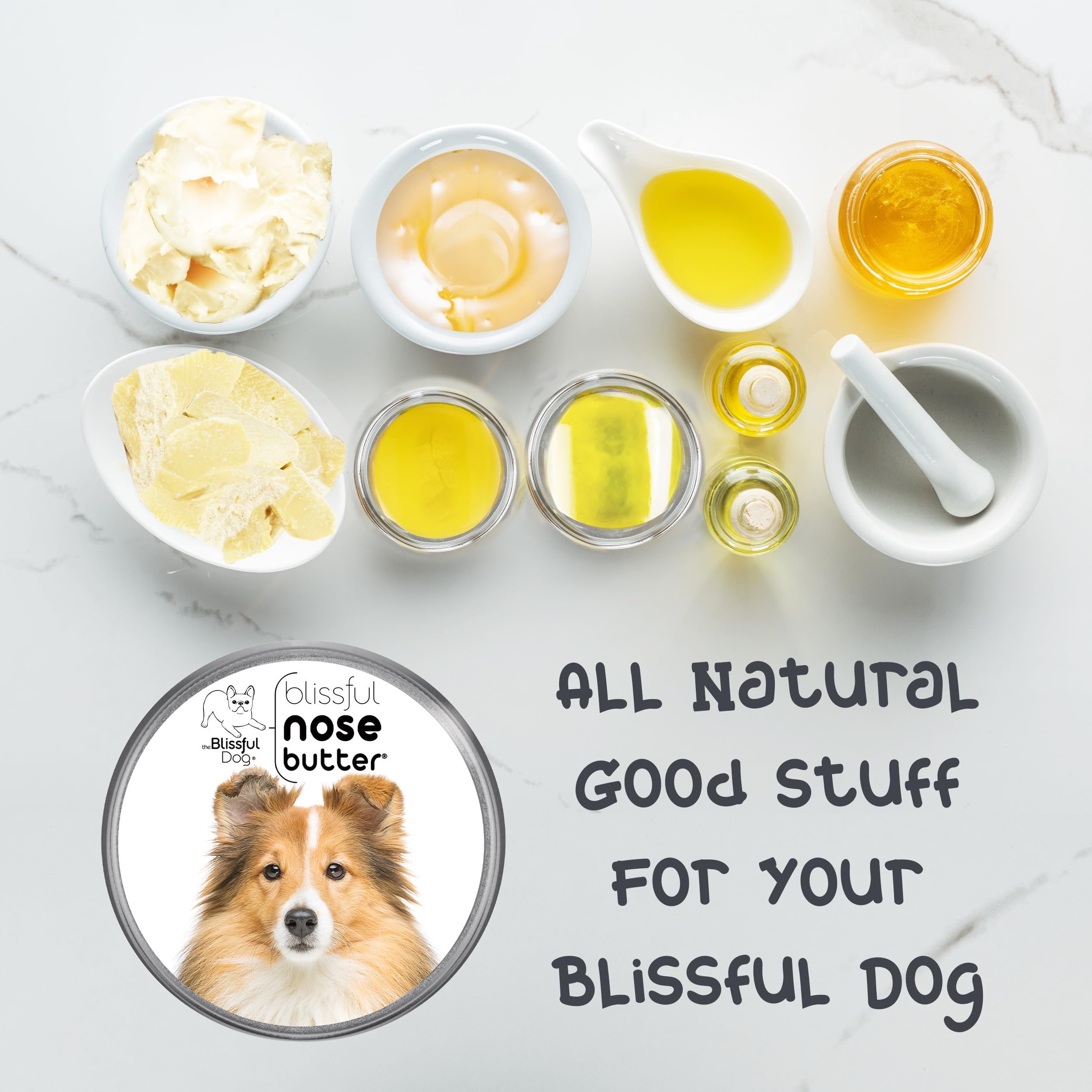 The Blissful Dog Shetland Sheepdog Unscented Nose Butter, 16-Ounce