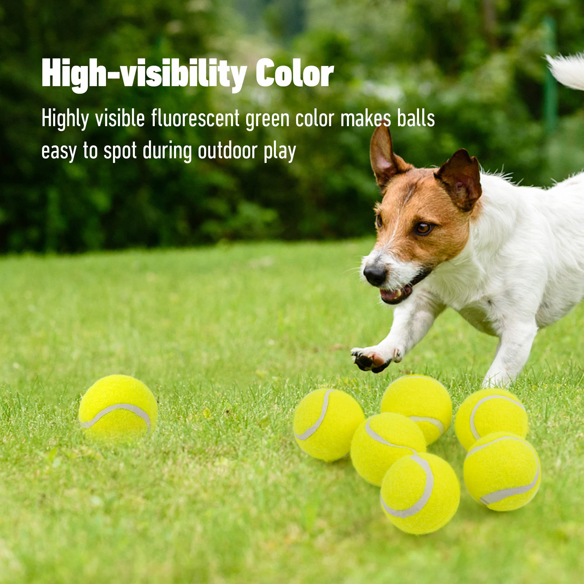 Pet Prime Dog Toy Tennis Ball 6 Pcak 2 Inch For Automatic Ball Lanucher Interactive Pet Balls For Exercise Training Play Fetch F