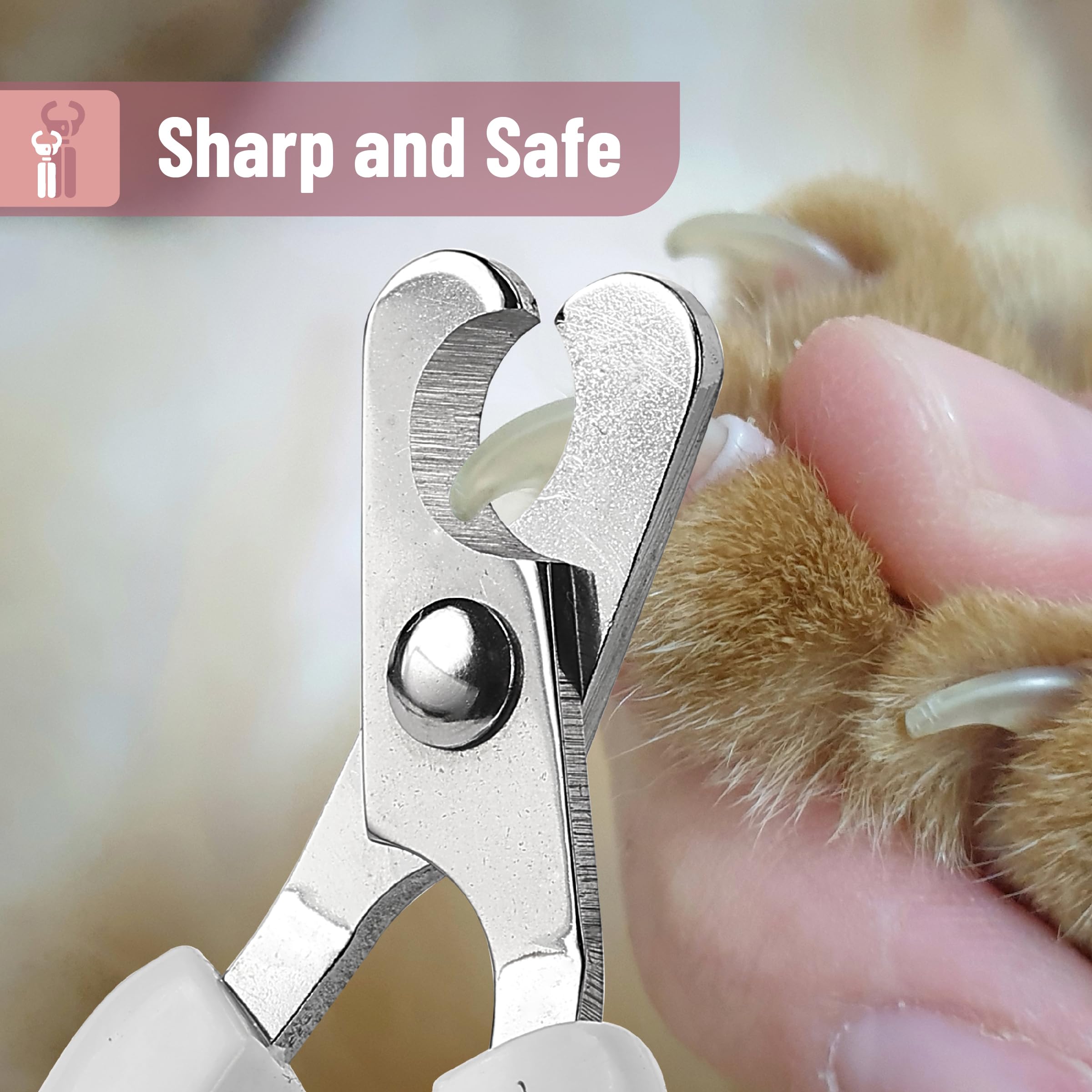 Mr. Pen- Cat Nail Clipper, Wine & White Cat Nail Trimmer, Cat Nail Clippers, Cat Claw Clippers, Cat Clippers For Nails, Pet Nail Clippers, Kitten Nail Clipper, Small Dog Nail Clipper Cat Claw Trimmer