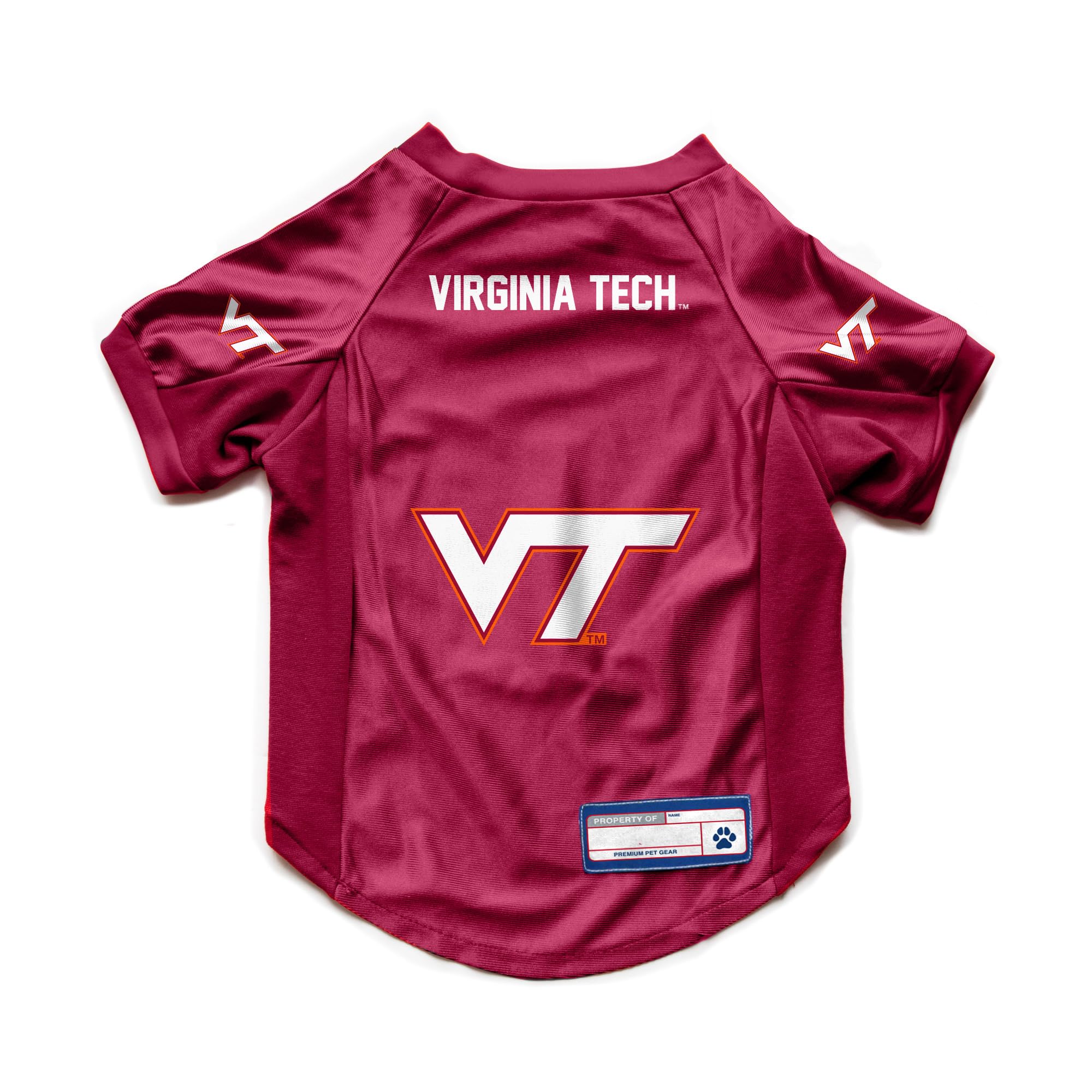 Virginia Tech Hokies Pet Jersey Stretch Size S - Special Order