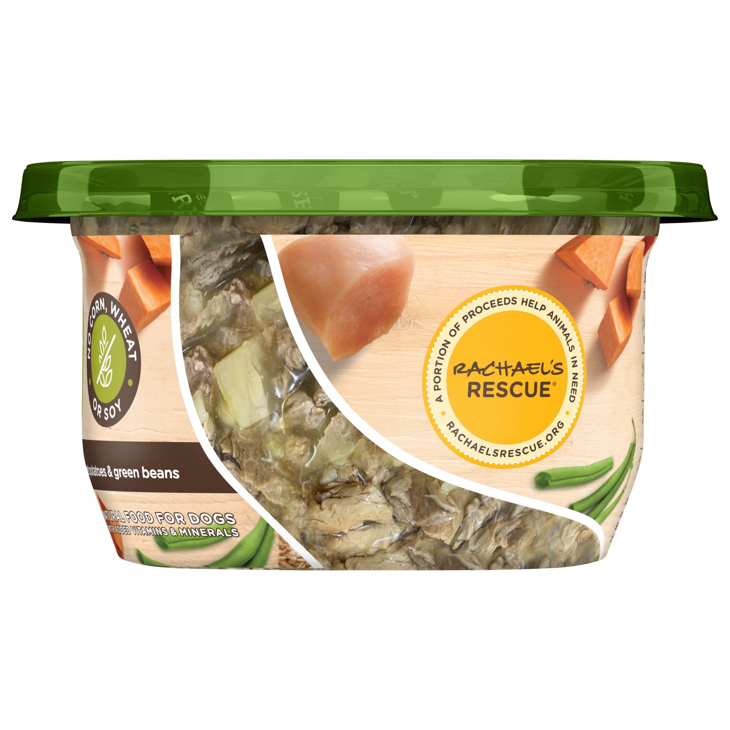 Nutrish Rachael Ray Premium Natural Wet Dog Food with Added Vitamins & Minerals, Chicken Paw Pie Recipe, 8 Ounce Tub (Pack of 8)