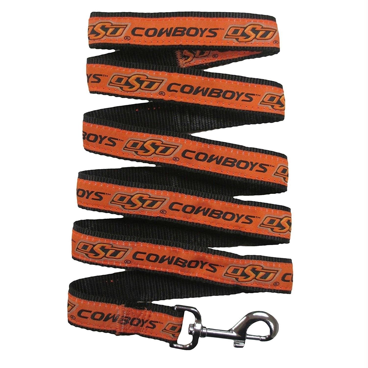 Pets First Collegiate Pet Accessories, Dog Leash, Oklahoma State Cowboys, Small