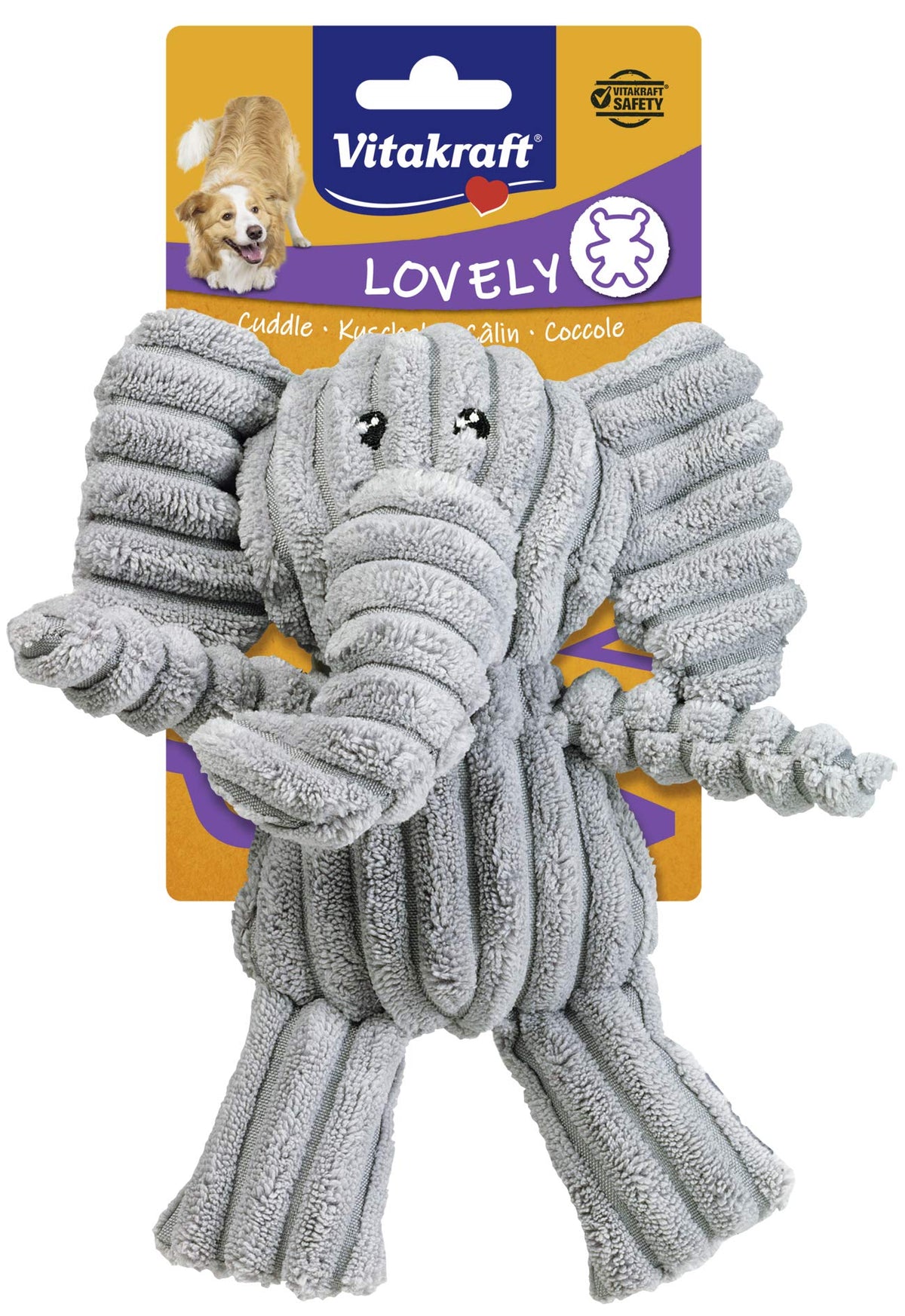 Vitakraft - Plush Elephant Sound Toy For Small Dogs