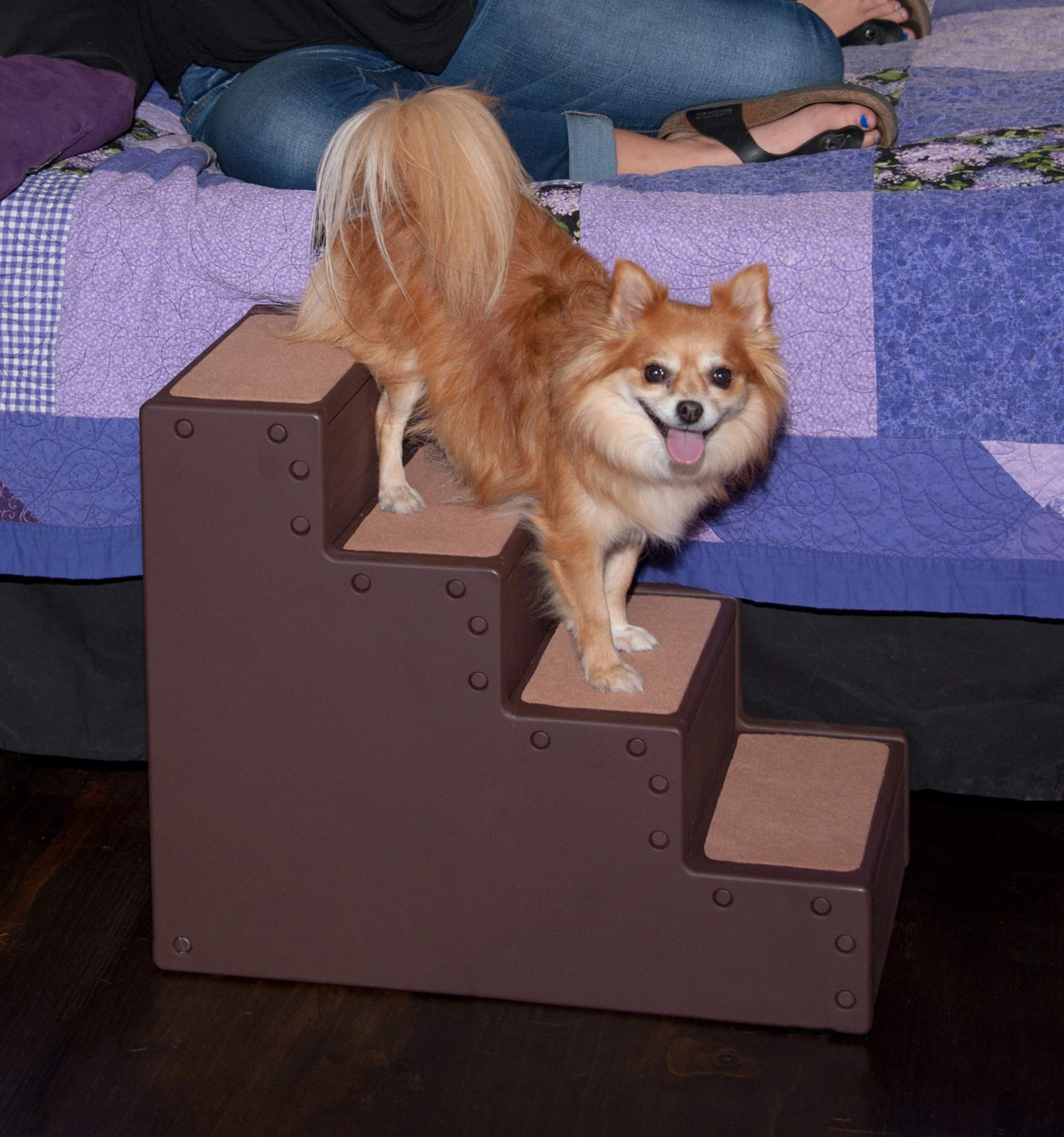 Pet Gear Pet Step Iv Pet Stairs For Small Dogs And Cats Up To 50 Pounds, Lightweight, Easy Assembly (No Tools Required) - Availa