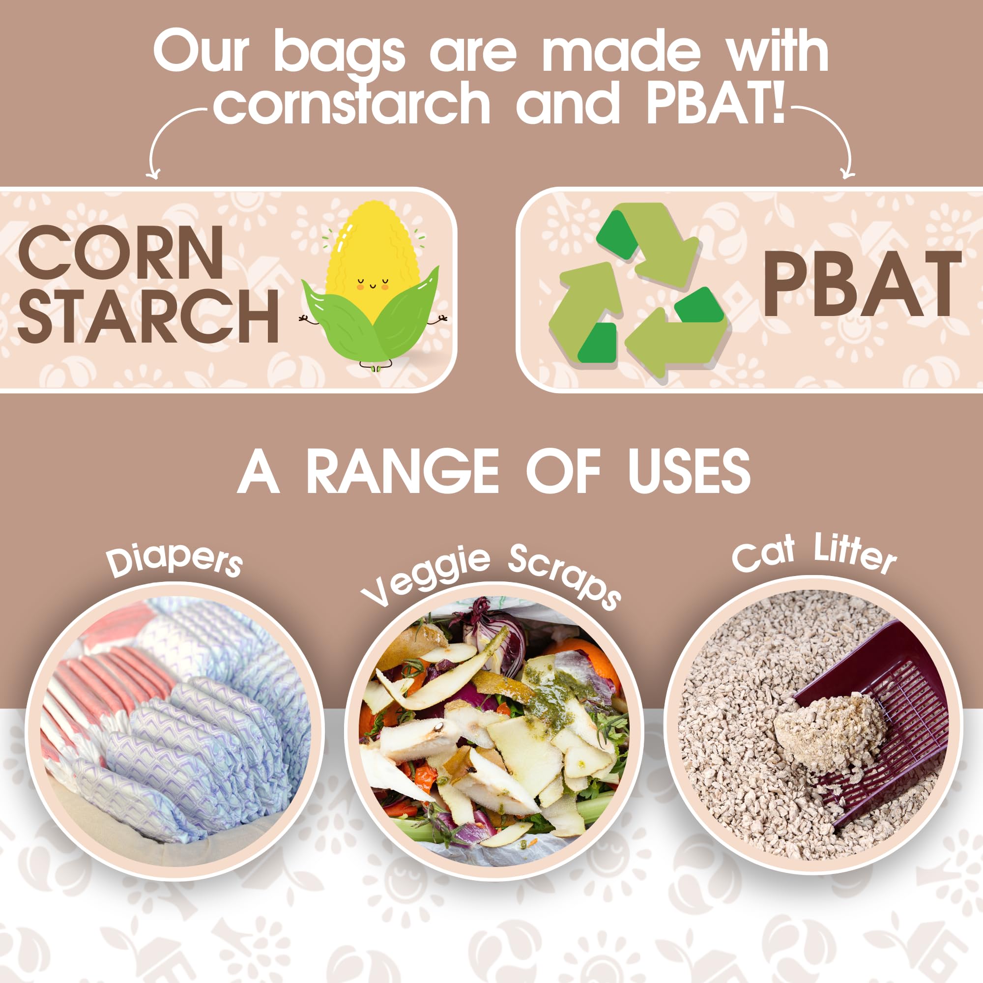 Pet N Pet Poop Bags For Dogs, 240 Counts Compostable Dog Poop Bags Rolls, Dog Bags For Poop, Thick Dog Poop Bag Rolls, Doggy Poop Bags, 100% Leak-Proof Easy To Use Pet Poop Bags