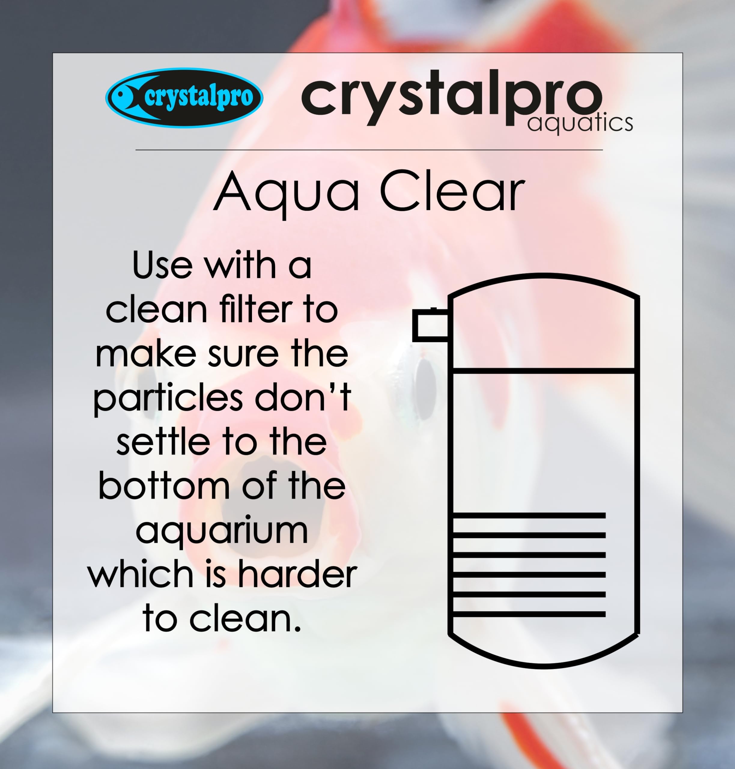 Aqua Clear 4.2 Oz - Freshwater Aquarium Water Clarifier - Treats 660 Gallons - Use with Filter