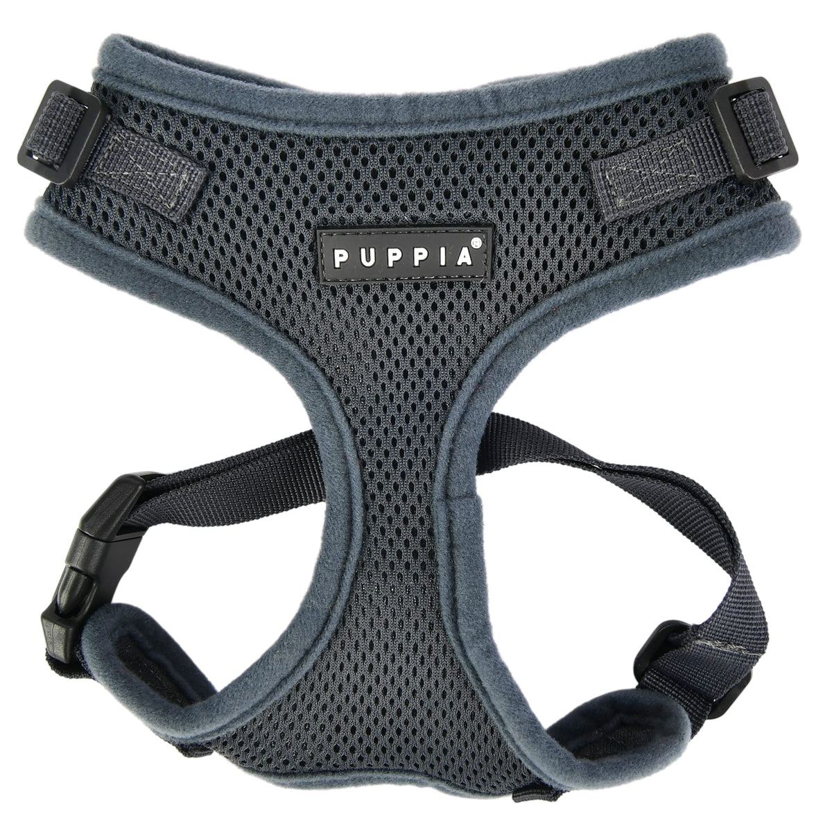 Puppia Ritefit Dog Harness Mesh Over-The-Head All Season No Pull No Choke Walking Training Adjustable Neck & Chest For Small & M