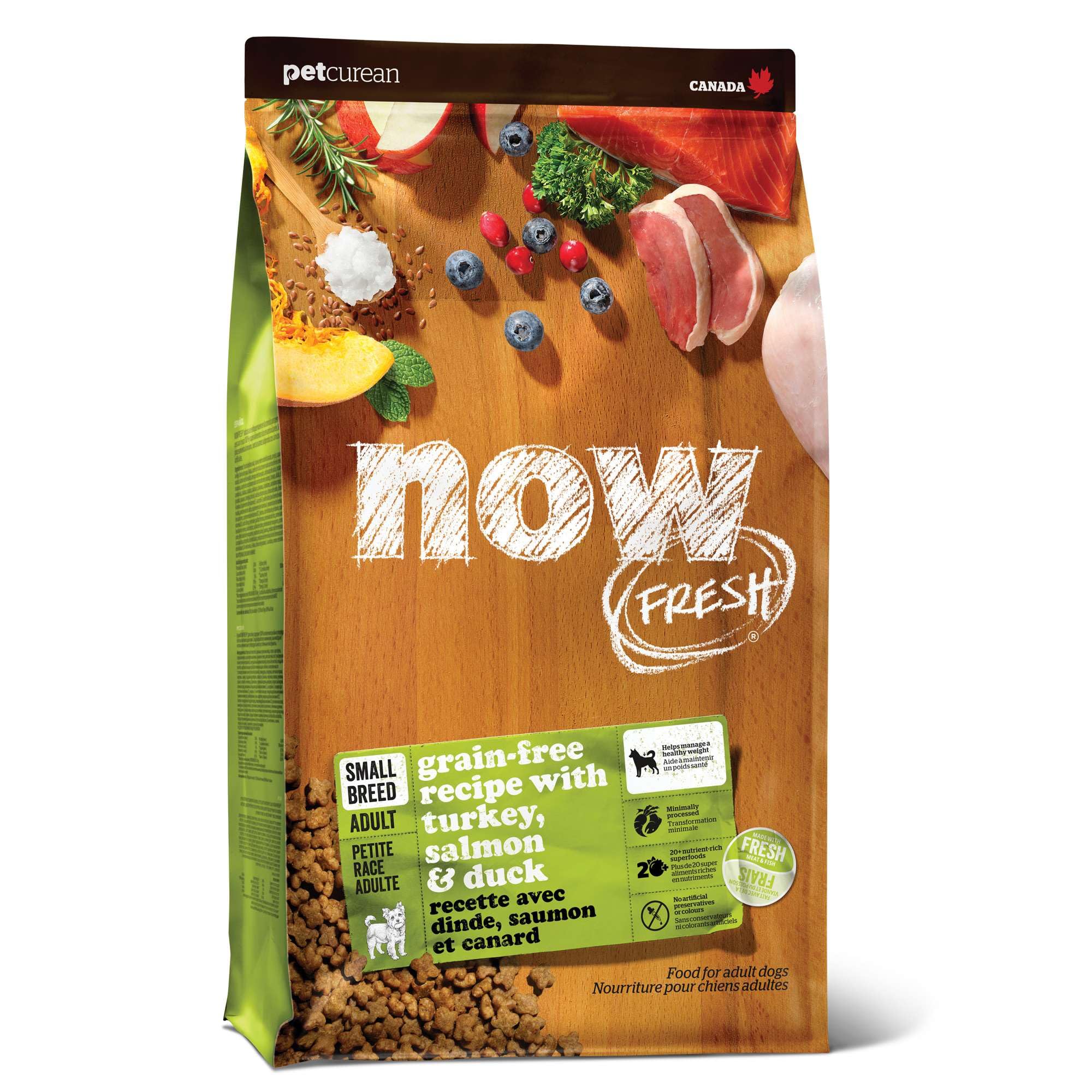 Now Fresh Small Breed Adult Dry Dog Food, Turkey, Salmon & Duck, 3.5 lb