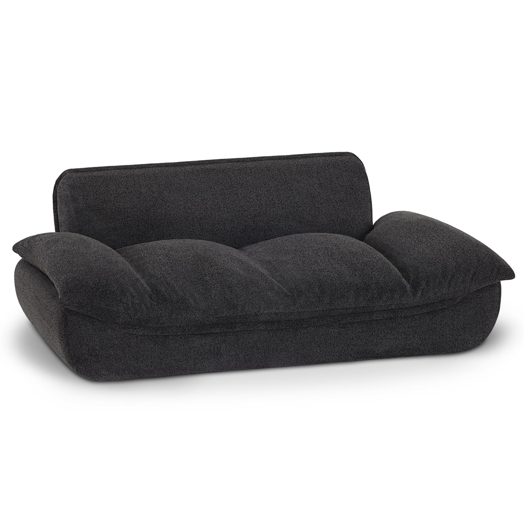 Lovupet Dog Couch for Large Breed, Fabric Dog Sofa Bed with Anti-Slip Bottom, PS215 (Black)