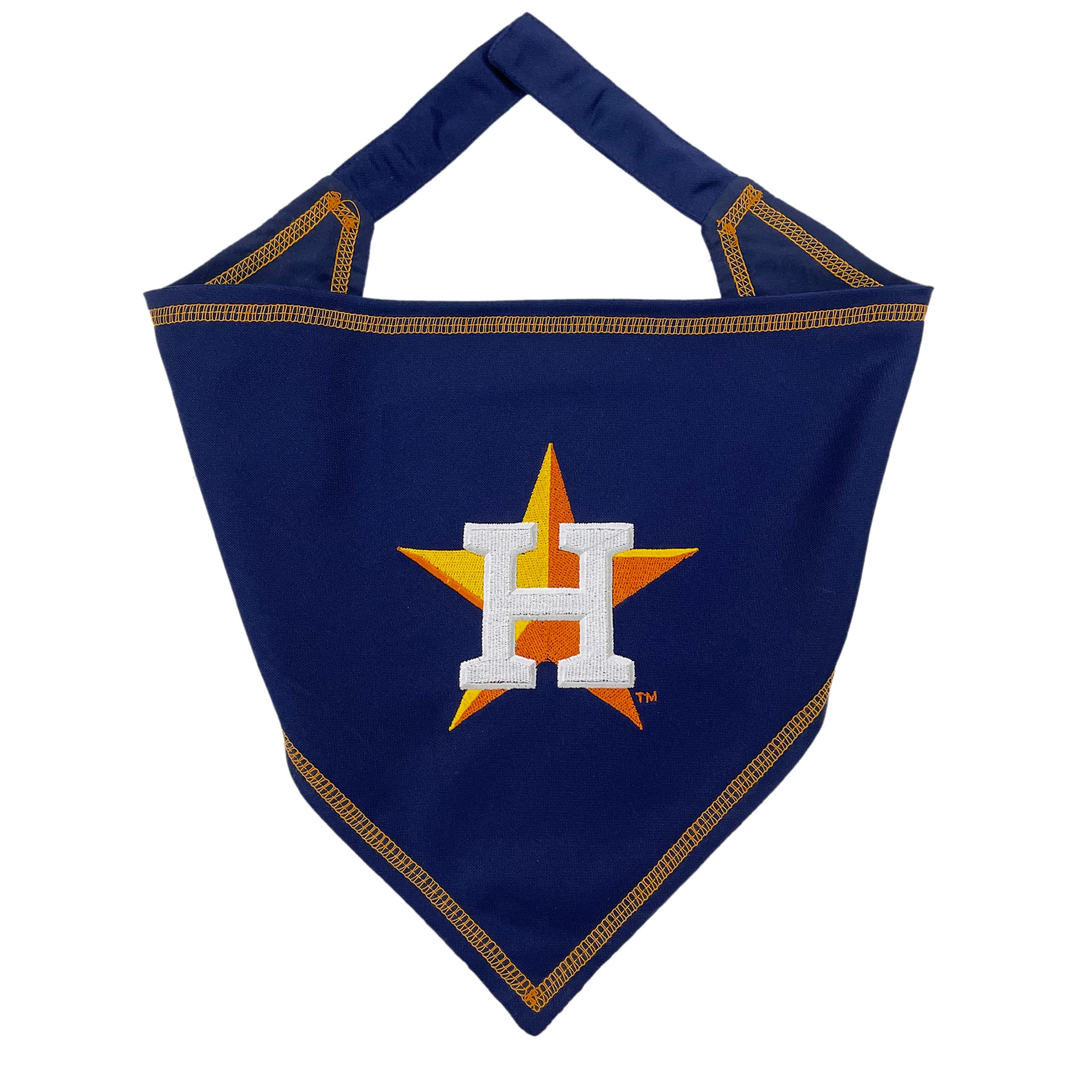 Pets First Mlb Houston Astros Tie Bandana, Large/X-Large. Dog Bandana Scarf Bib For Pet Cat Dog. The Ultimate Game-Day, Party Ba
