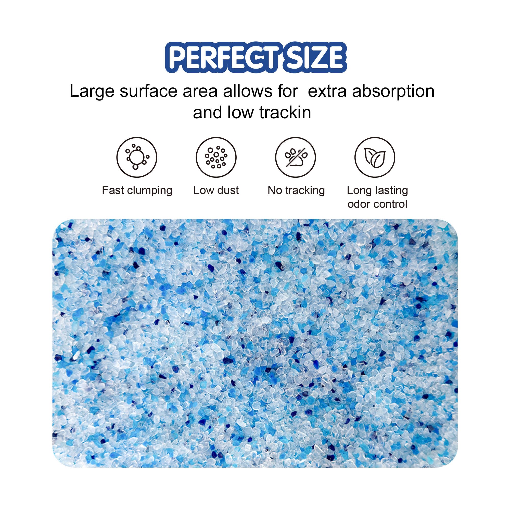 Cocoyo Crystal Cat Litter I Silica Gel Cat Litter,17.2 Lbs Value Pack (4.3 Lbs X 4)