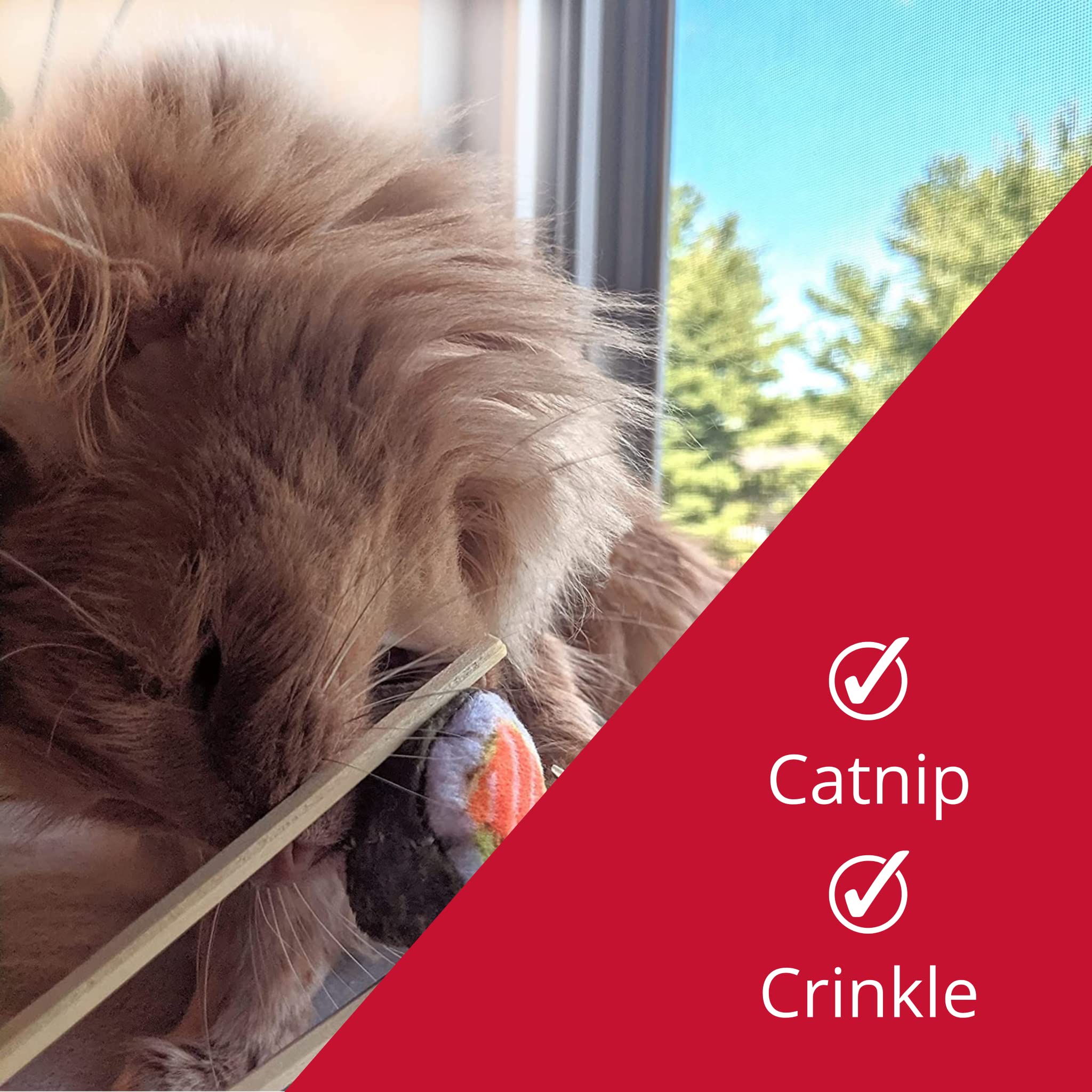 Huxley & Kent Plush Cat Toy | Sushi | Snack Attack Strong Catnip Filled Cat Toy | Plush Interactive Kitten And Cat Toy With Catn