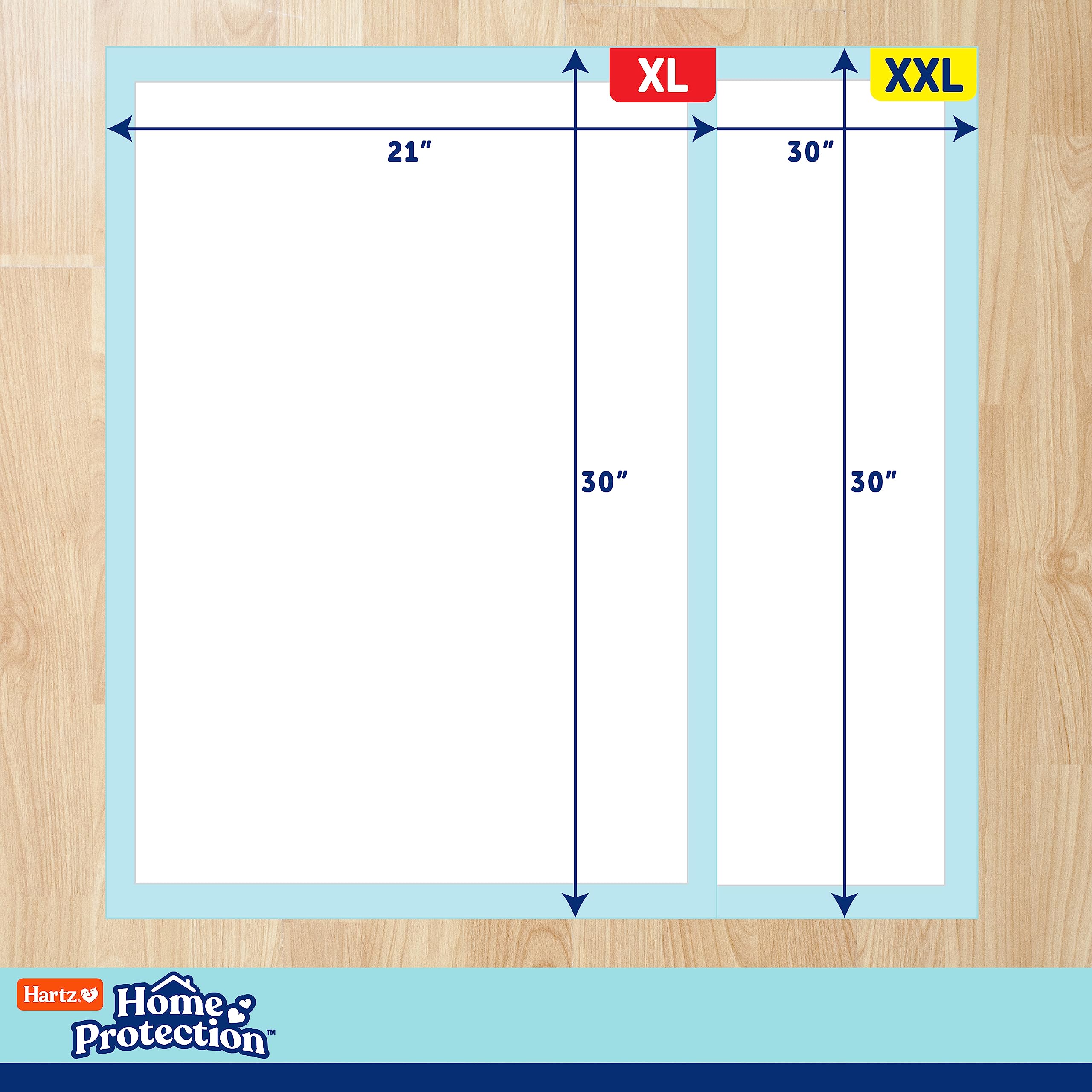 Hartz Home Protection Mountain Fresh Scented Dog Pads, Xl 30 Count, Super Absorbent & Won'T Leak, Odor Eliminating