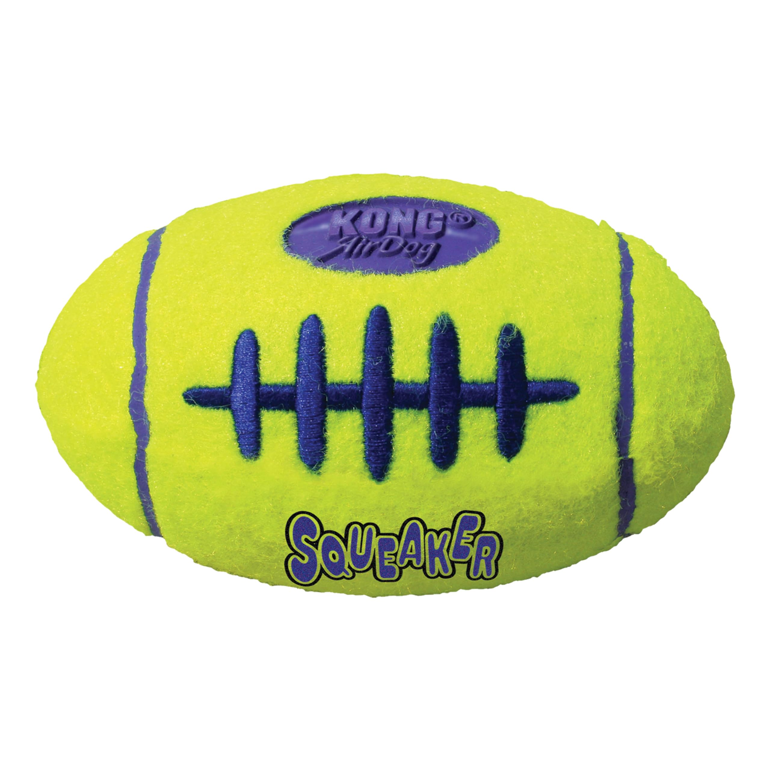 Kong Airdog Squeaker Football Bounce And Fetch Toy Tennis Ball For Small Dogs, 1