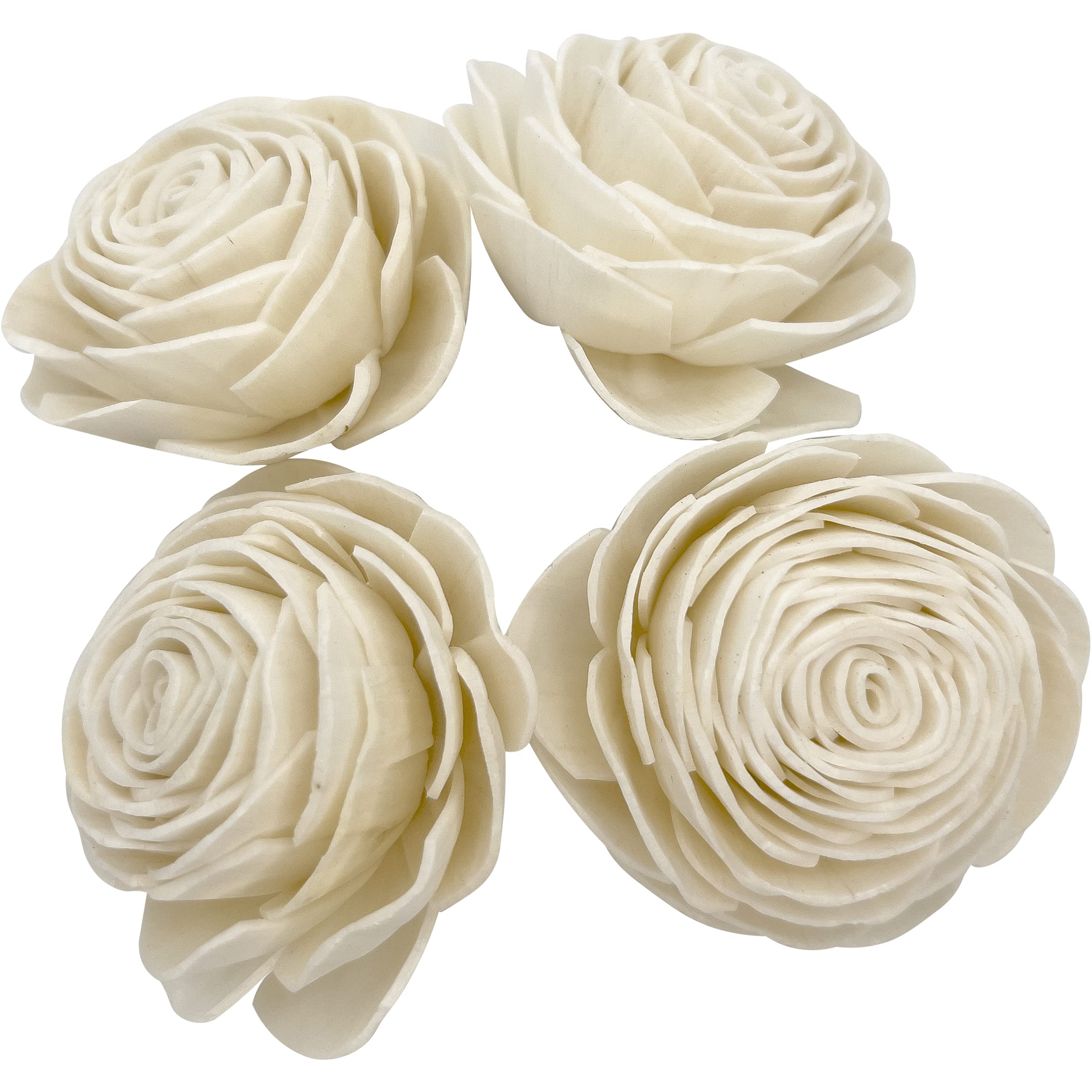 Mandarin Bird Toys By M&M 5175 Sola Shred Roses - Handmade Sola Wood Shreddable Foot Toys, Lightweight, Lots Of Thin Wood Layers