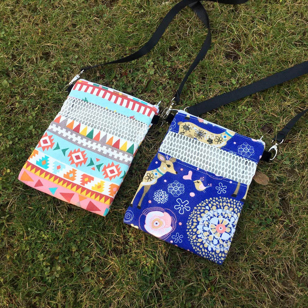 Kintor Sugar Glider Bonding Pouch Carry For Rat Hedgehog Small Pocket Pets (Blue Deer, 8.7X6.3Inch)