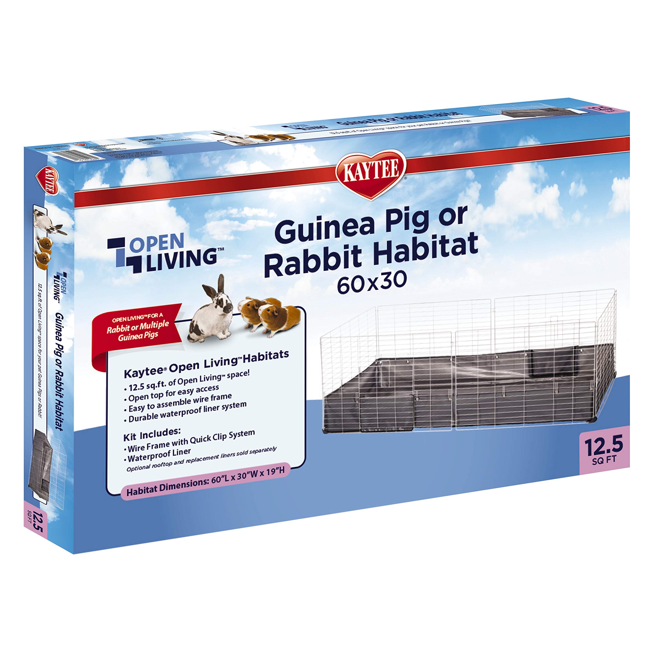 Kaytee Open Living Pet Guinea Pig Or Rabbit Habitat, 60' X 30'