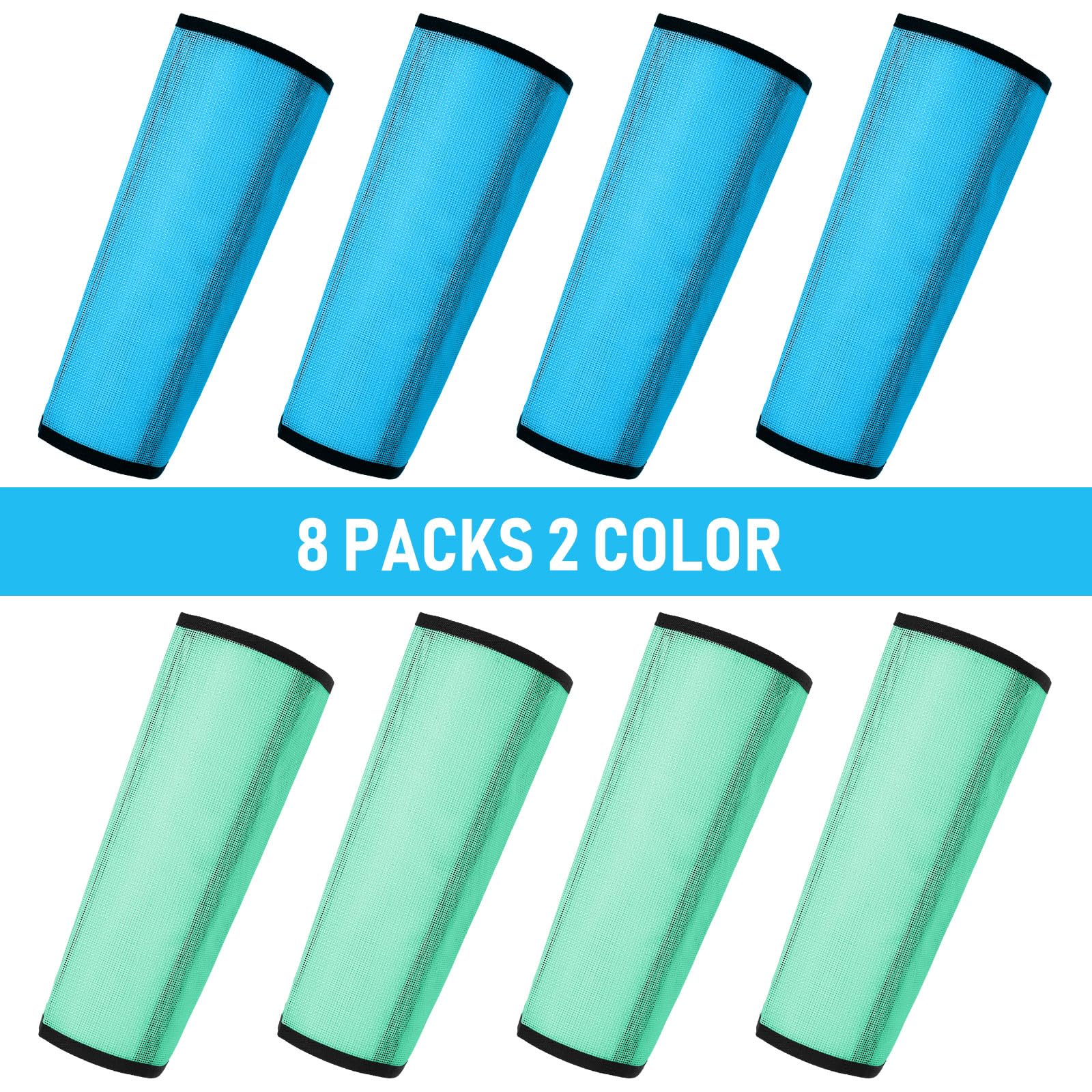 Jexine Set of 8 Mesh Fly Boots for Horse Loose Fitting Non Slip Breathable Horse Fly Legging Protective Reduces Stress Leg Fatig