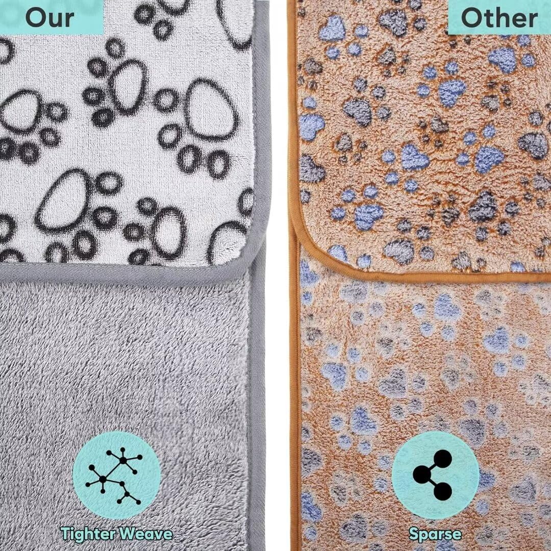 Stuffed Premium Soft Dog Blankets For Large Dogs, Large Cat Blanket Calming Washable For Bed Couch Protection Cover, Dog Essentials For Large Dog, 66 * 82 Inches, Grey