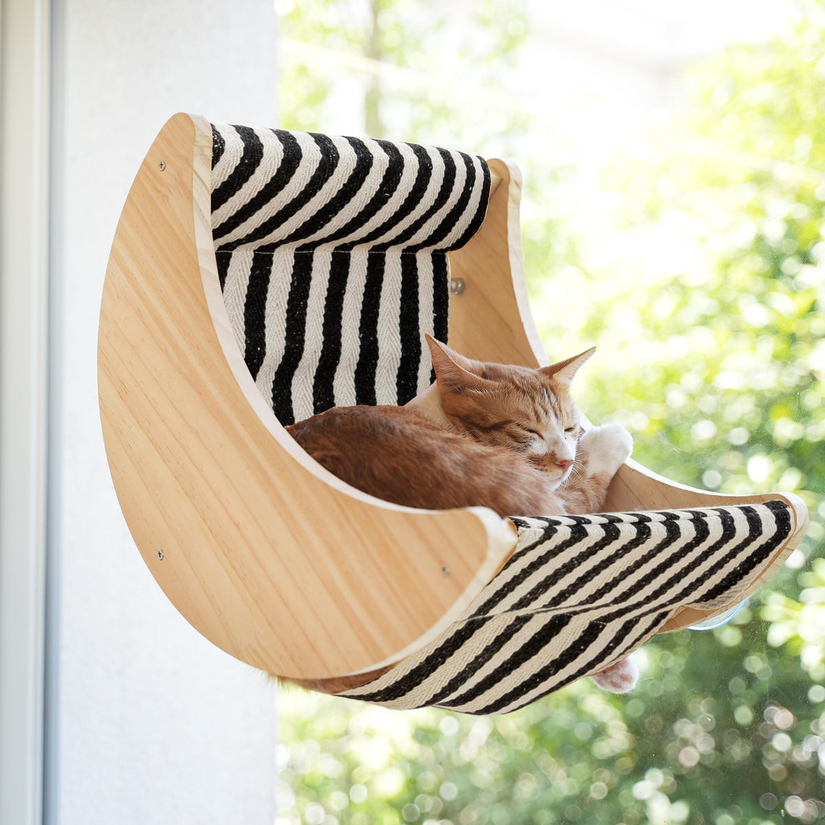 Window Cat Beds For Indoor Cats Perches Moon Shelves Mounted With Strong Suction Cups Cat Window Seat For Sleep And Watch Birds(
