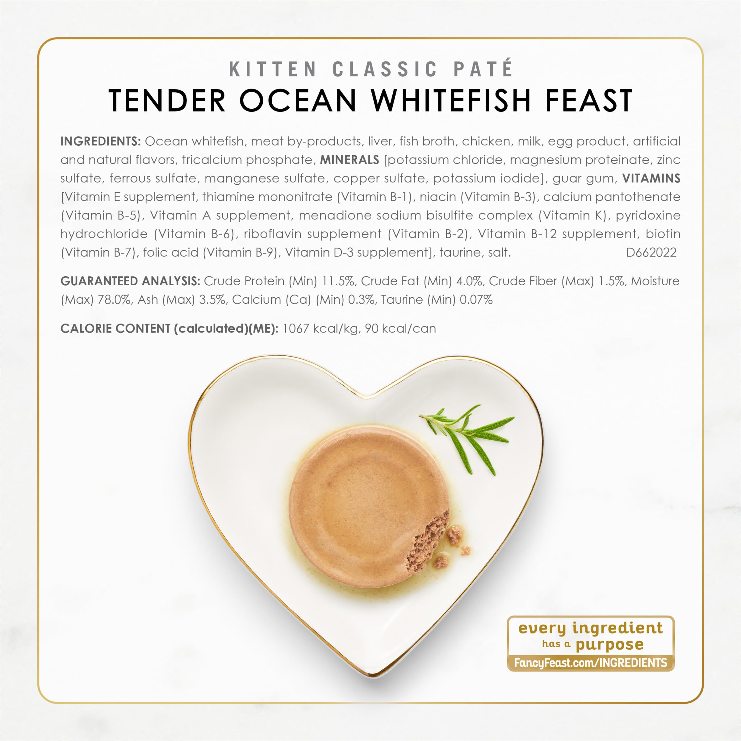 Purina Fancy Feast Kitten Tender Ocean Whitefish Feast and Tender Turkey Feast Wet Kitten Food Variety Pack - (2 Packs of 12) 3