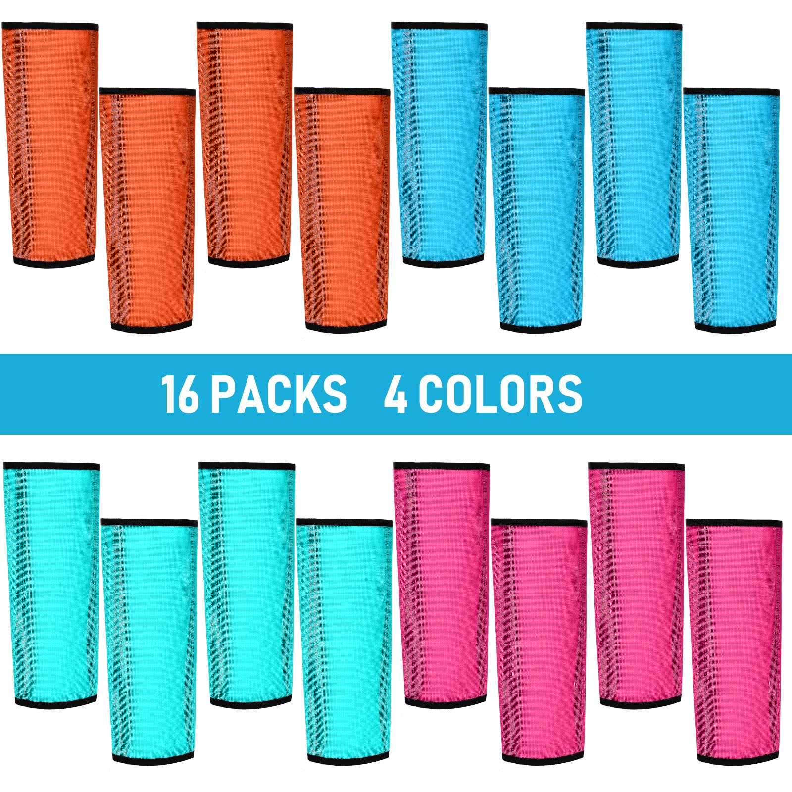 Sweetude Set Of 16 Mesh Fly Boots For Horse Breathable Mesh Horse Boots Protective Leg Wraps For Preventing Flies And Mosquitoes