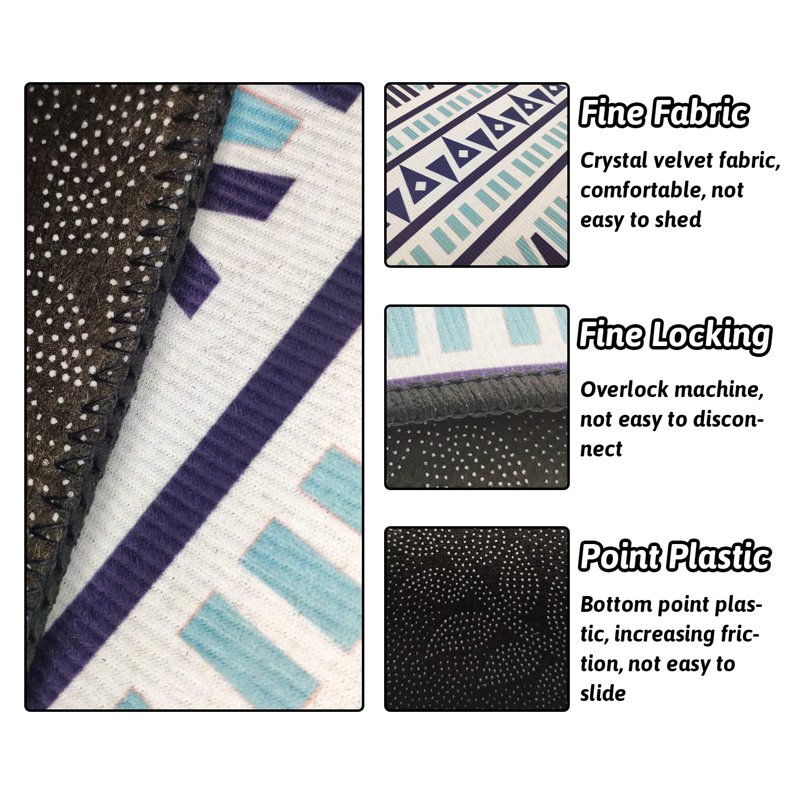 BNOSDM Extra Large Cage Liners for Rabbits 91'' X 63'' Washable Rabbit Pad Large Bunny Mat Anti Slip Rug for Bunnies Pet Carpet