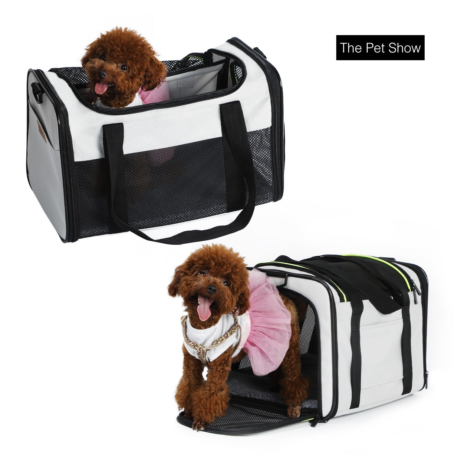 Akinerri Airline Approved Pet Carriers,Soft Sided Collapsible Pet Travel Carrier For Puppy And Cats, Cats Carrier, Pet Carriers For Puppy And Large Cats