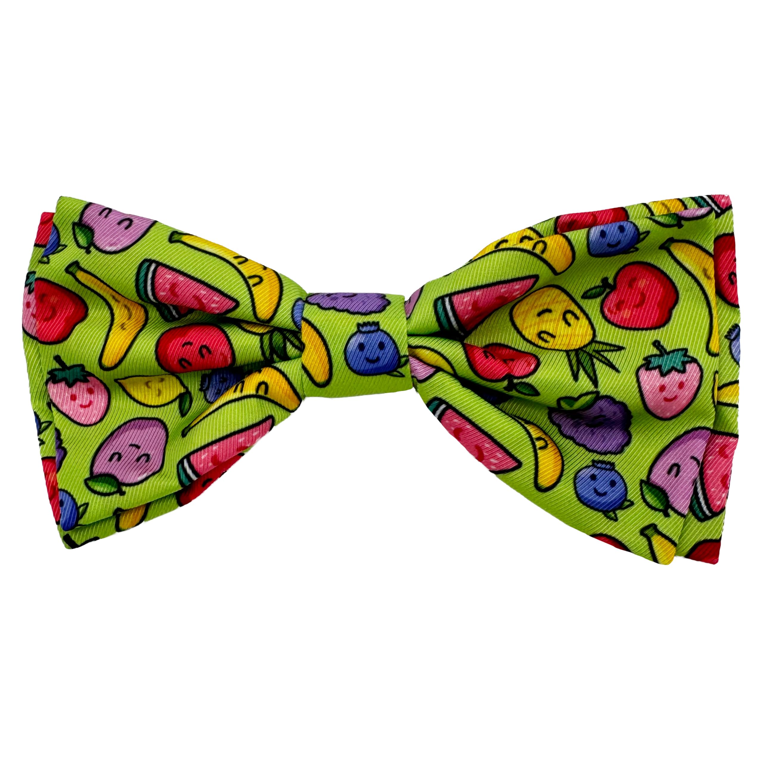 Huxley & Kent Bow Tie For Pets - Tutti Fruity (Large) - Spring Bow Tie Collar Attachment - Fun Collar Accessory For Dogs & Cats 