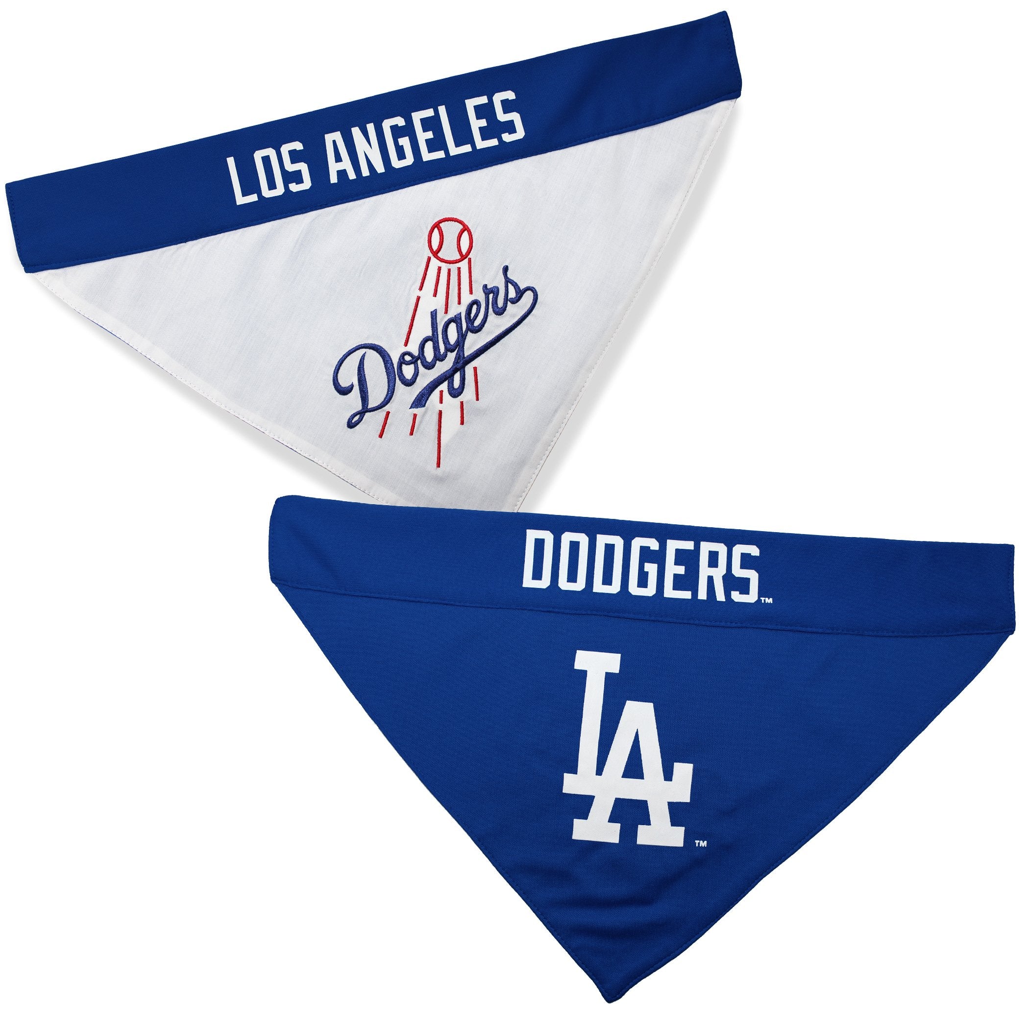 Pets First Lad-3217-L-Xl Mlb Los Angeles Dodgers Reversible Pet Bandana, Large/X-Large, Mlb Team Color