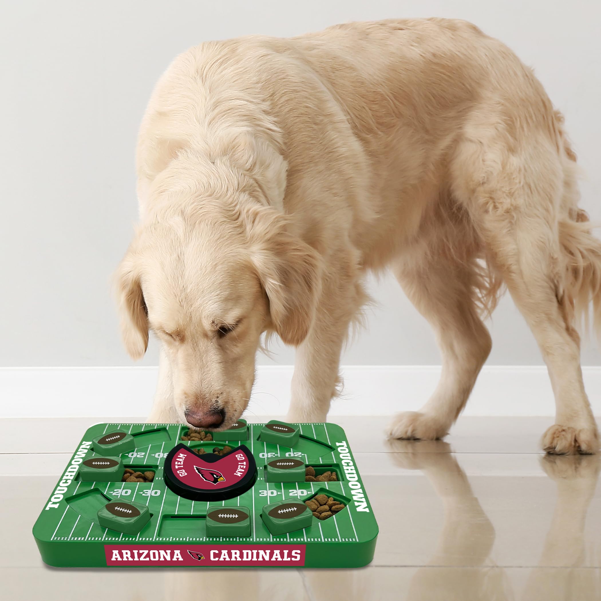 Pets First Nfl Arizona Cardinals Large Puzzle Toy, Dog Puzzle Treat Toy, New Large Size, Interactive Dog Treat Toy, Dog Slow Fee