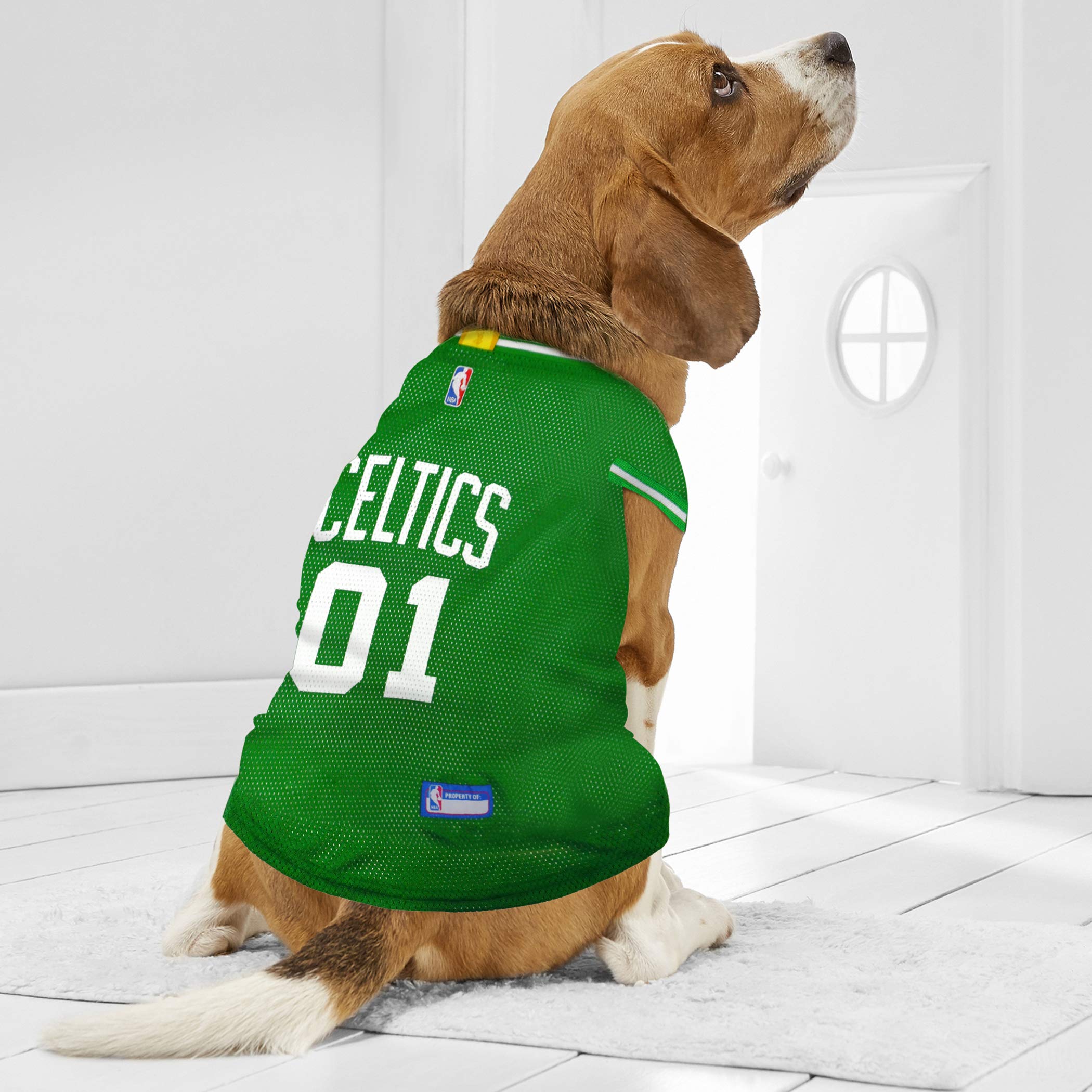 Pets First Nba Boston Celtics Dog Jersey, Large - Tank Top Basketball Pet Jersey