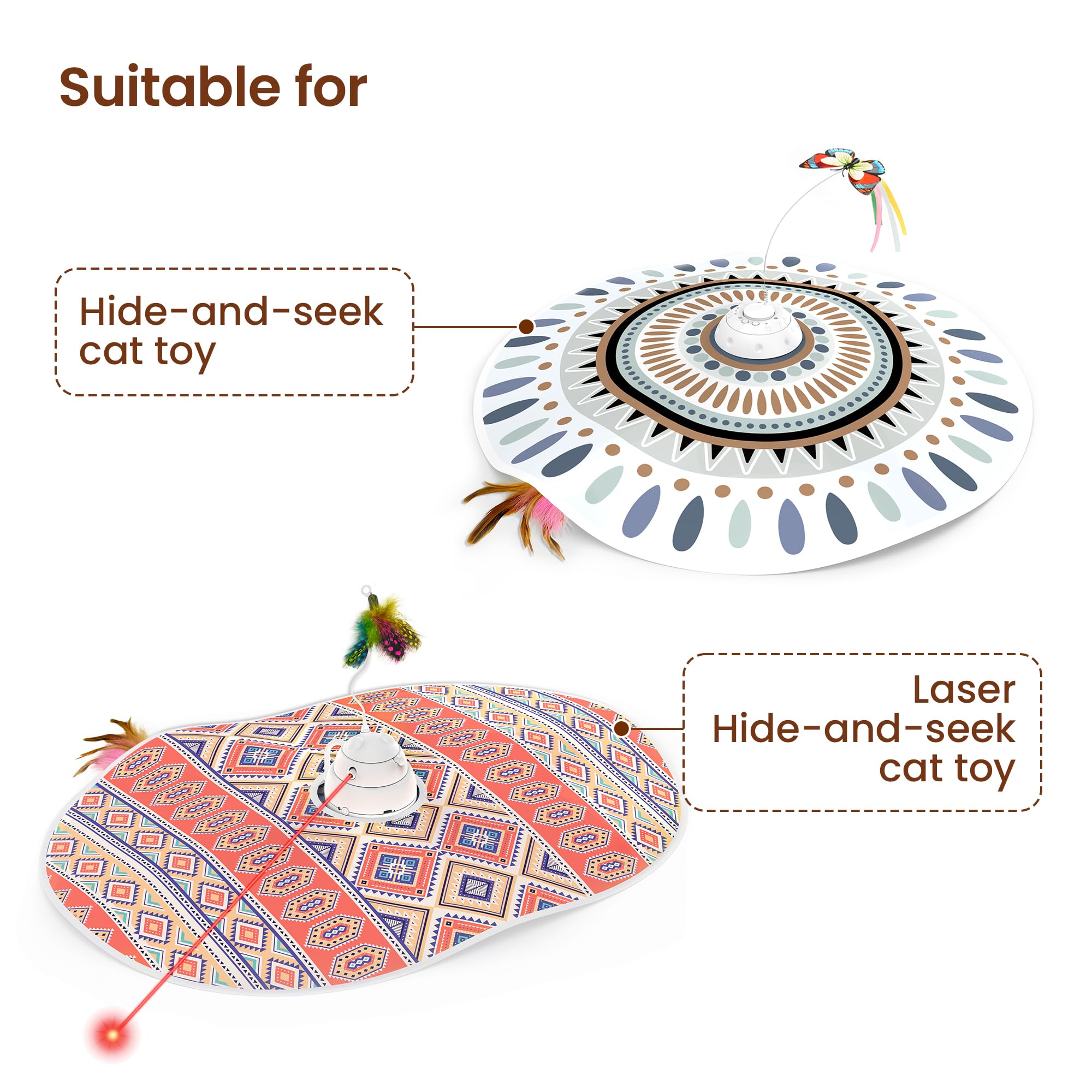 6 Pcs Attachment Refills For The Down Part Of Potaroma Hide And Seek Cat Toy