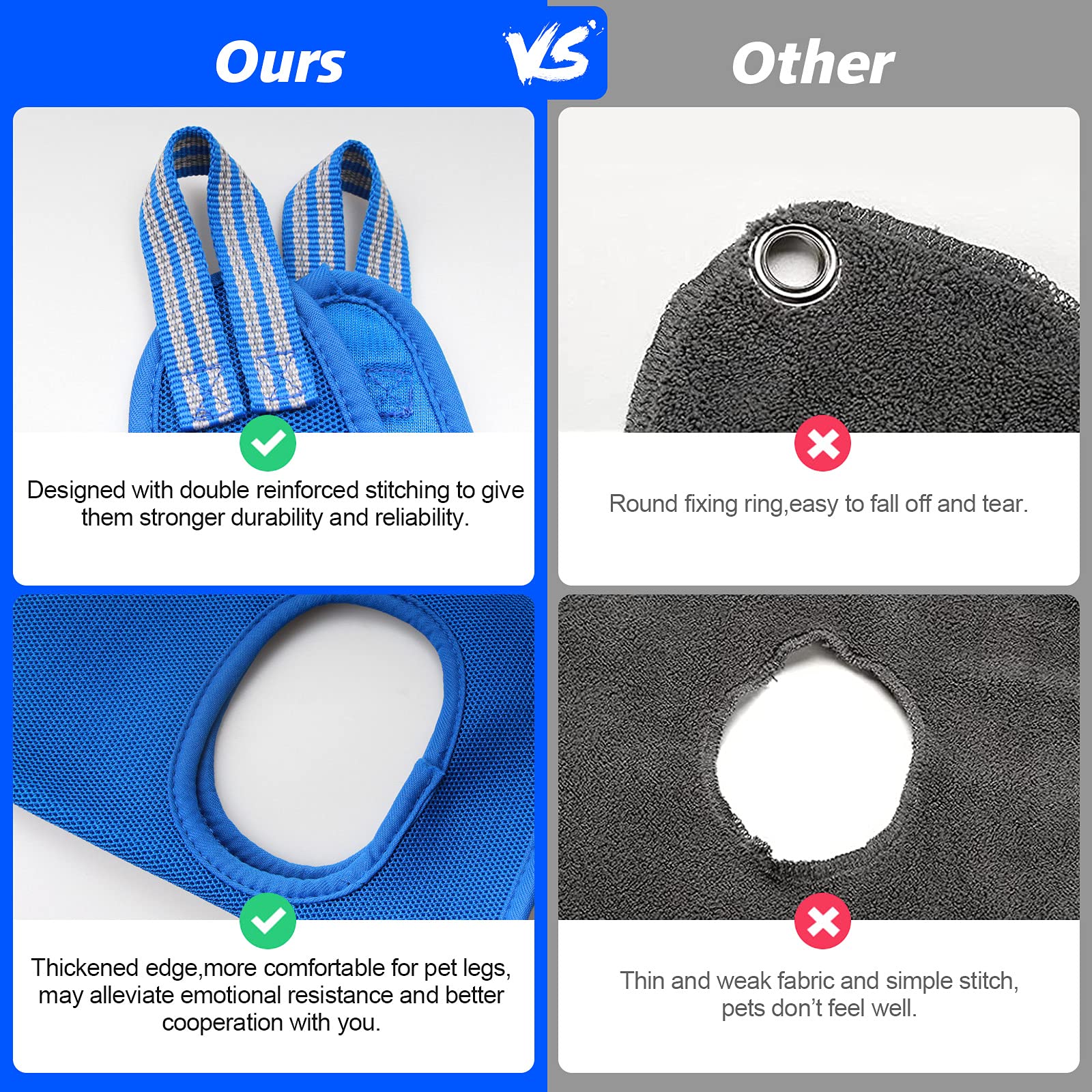 ATESON Pet Grooming Hammock Harness for Cats & XS Small Dogs, Dog Sling for Cutting Nails, Dog Hanging Holder Hanger for Nail Tr