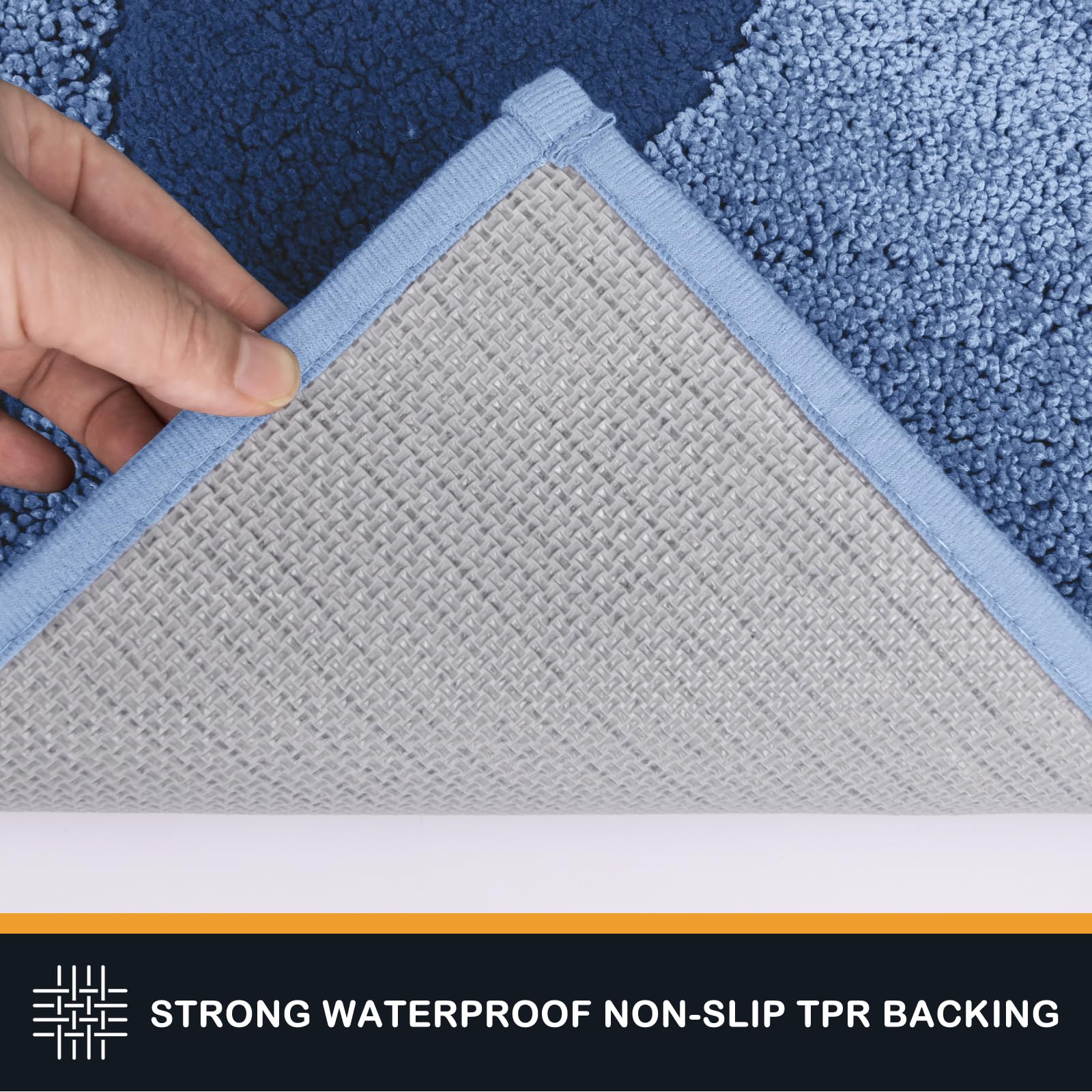 PURRUGS Dirt Trapper Door mat 33.5  x 59 , Non-Skid/Slip Machine Washable Microfiber Entryway Rug, Dog Door Mat, Super Absorbent