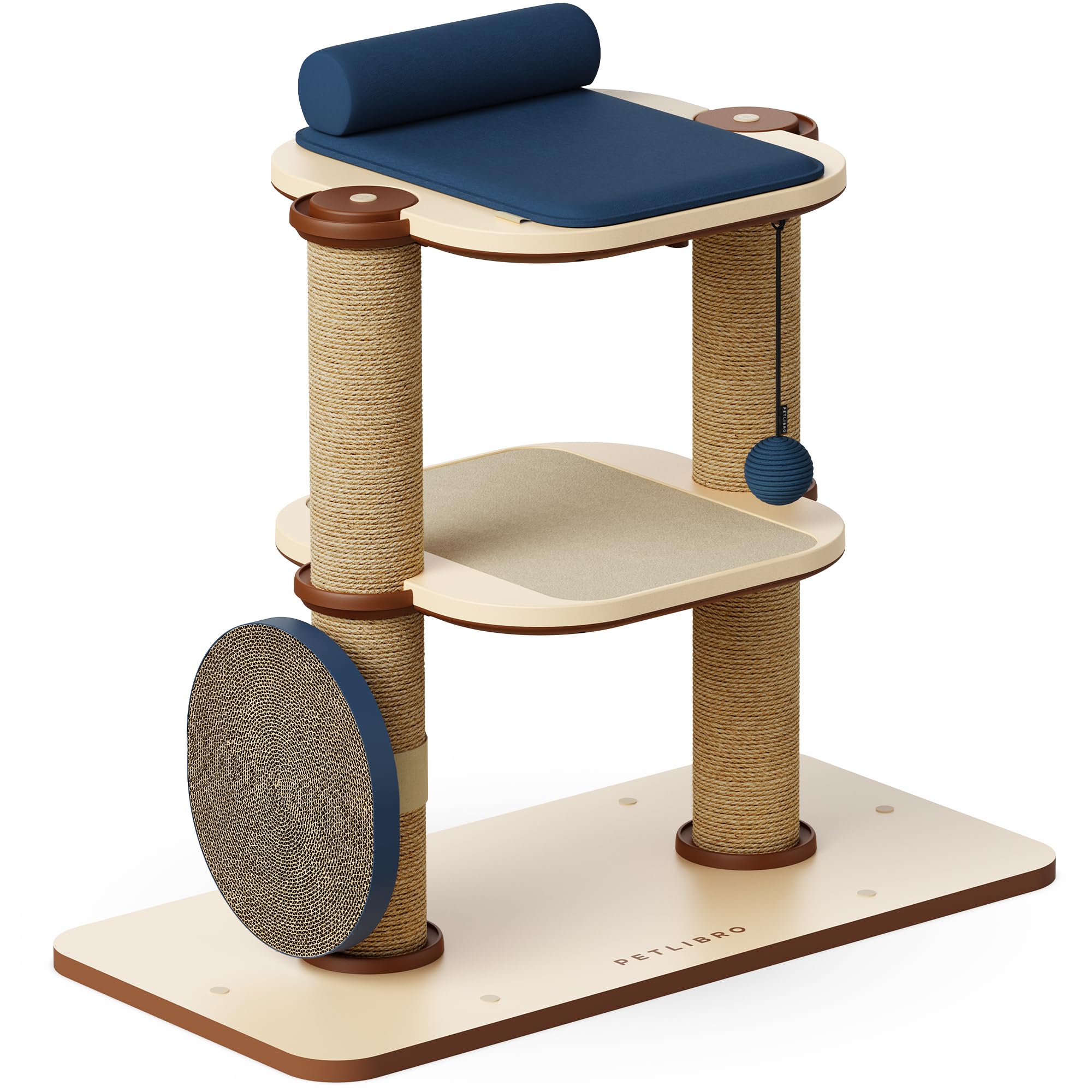 Petlibro Infinity Cat Tree Tower For Indoor Cats, Modular Design With Cat Bed, Toy, Felt Pads, Sisal Scratching Posts, 2-Second 