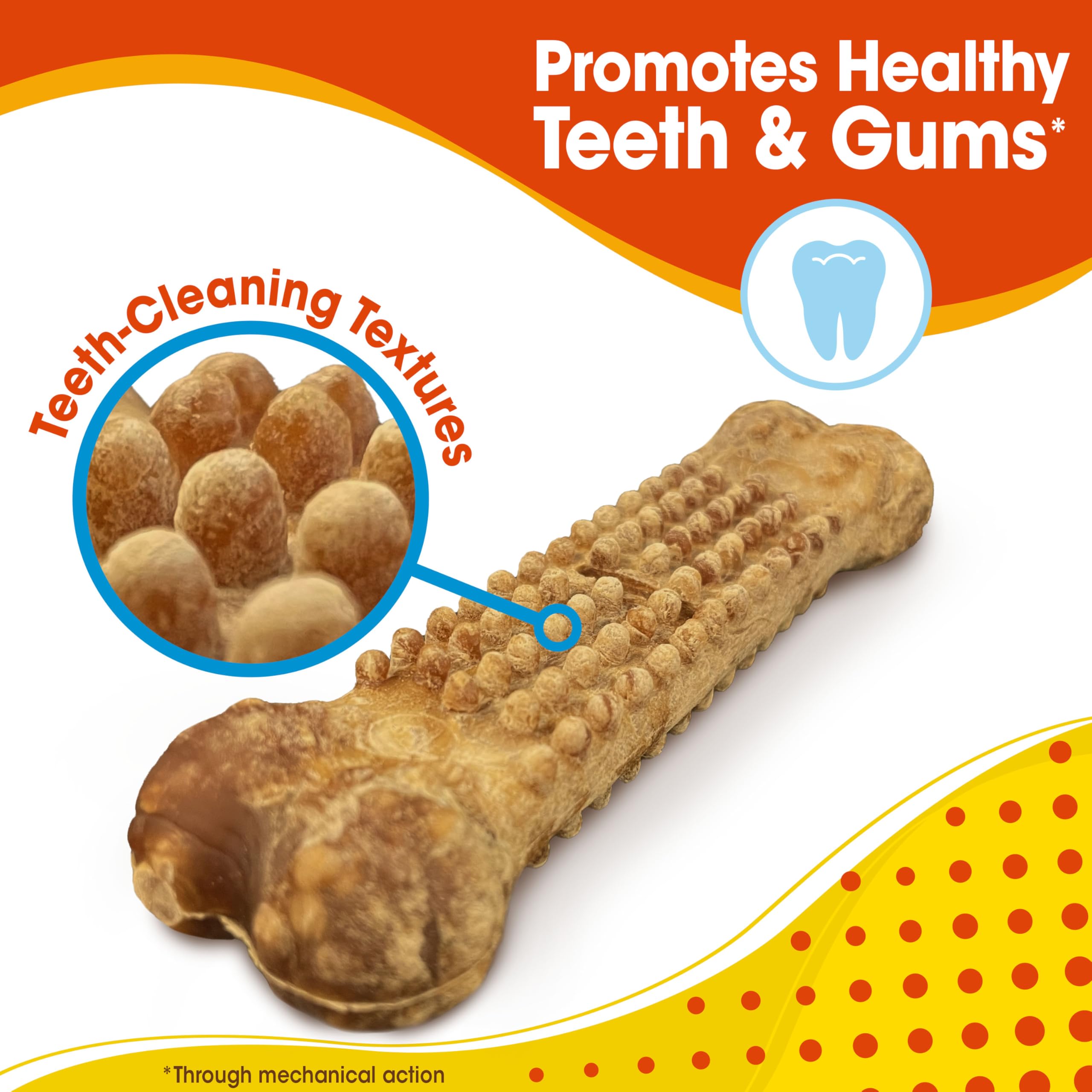 Nylabone Nubz Natural Edible Chew Treats for Dogs, Long Lasting Chews Made in USA, Chicken Flavor, Small - Up to 25 lbs. (8 Coun