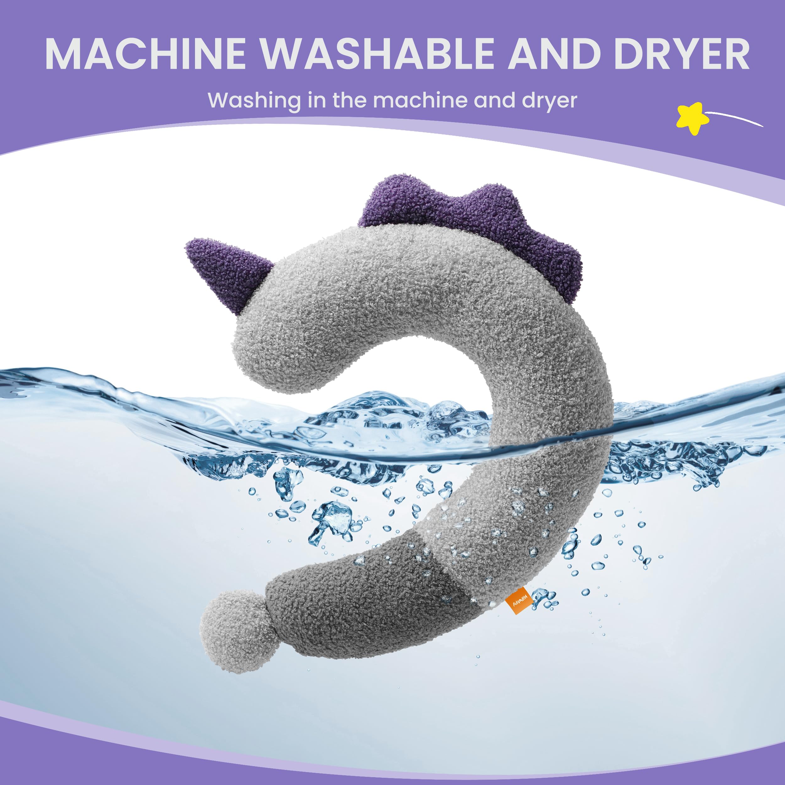 Hipetpy Dog Calming Pillow - Soft Neck Pillow For Dogs, Washable Sleep Pillow For Better Sleep, Reduces Anxiety, Gift For Small/