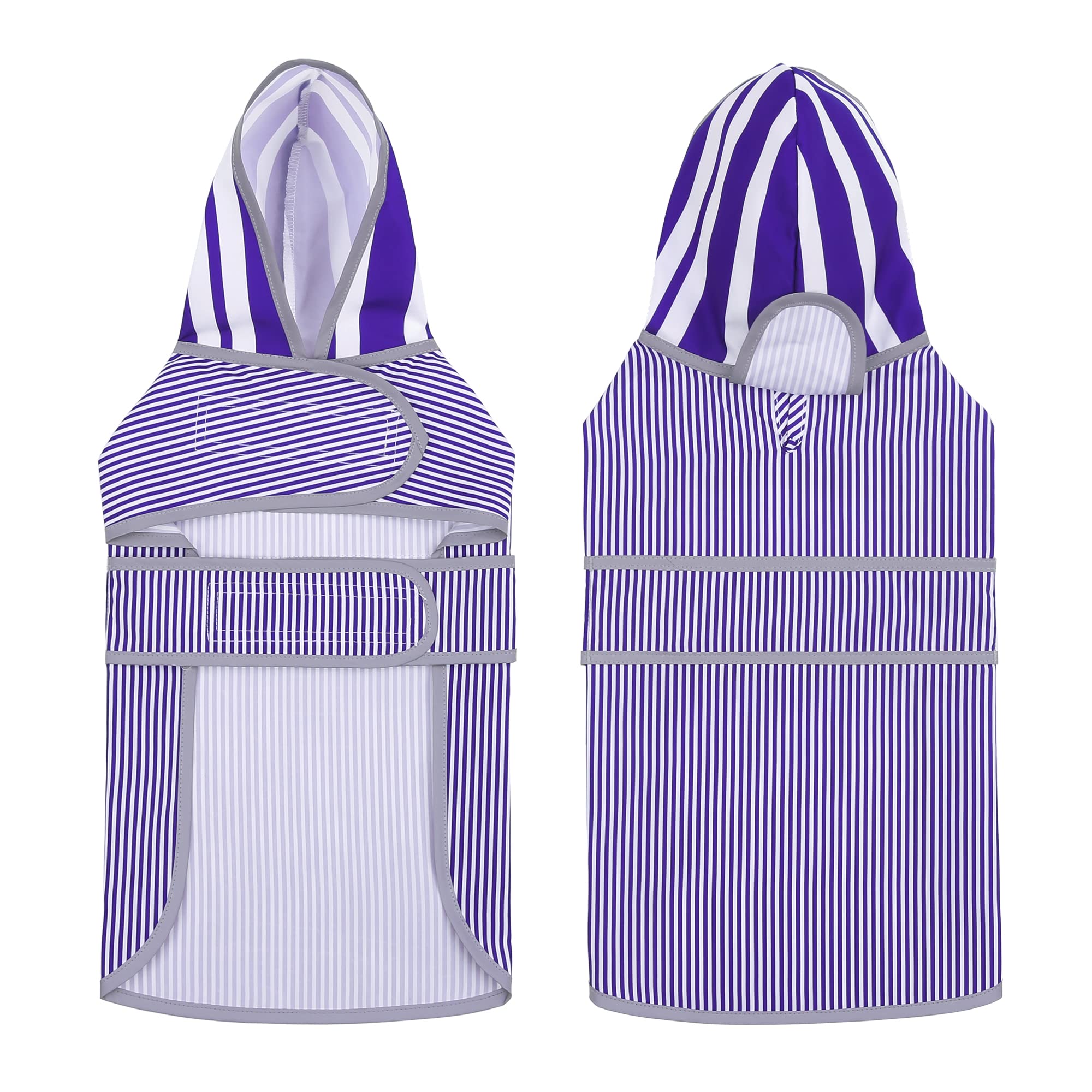 Dog Raincoats For Large Dogs With Hood And Leash Hole, Waterproof Dogs Poncho Rain Jacket Coat For Large Pets