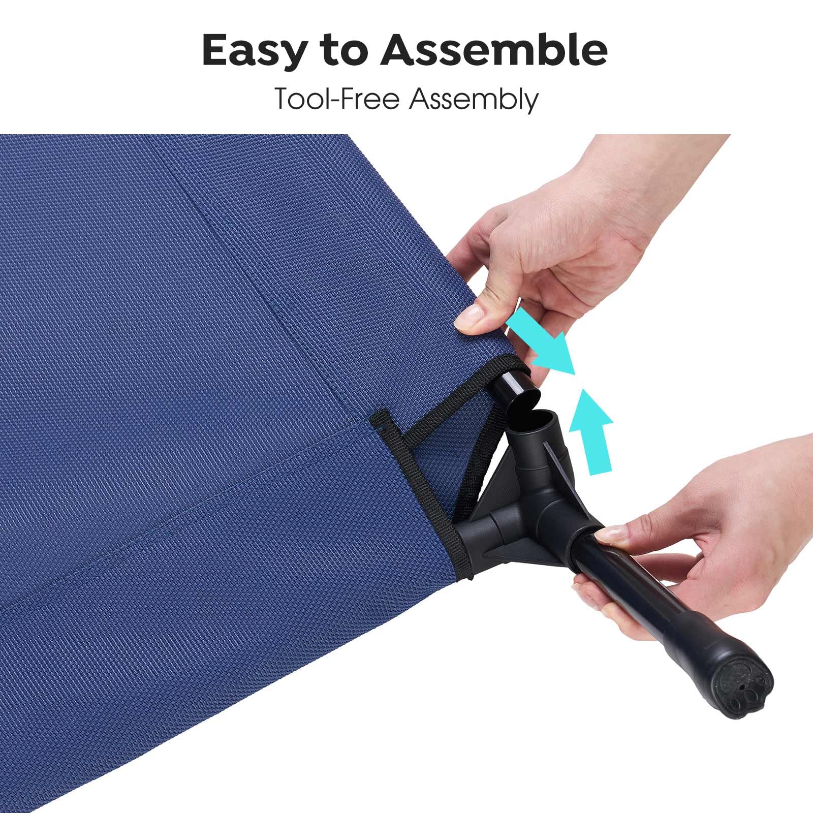 Veehoo Cooling Elevated Dog Bed, Portable Raised Pet Cot With Washable & Breathable Mesh, No-Slip Feet Durable Dog Cots Bed For Indoor & Outdoor Use, X Large, Cwc1803-Xl