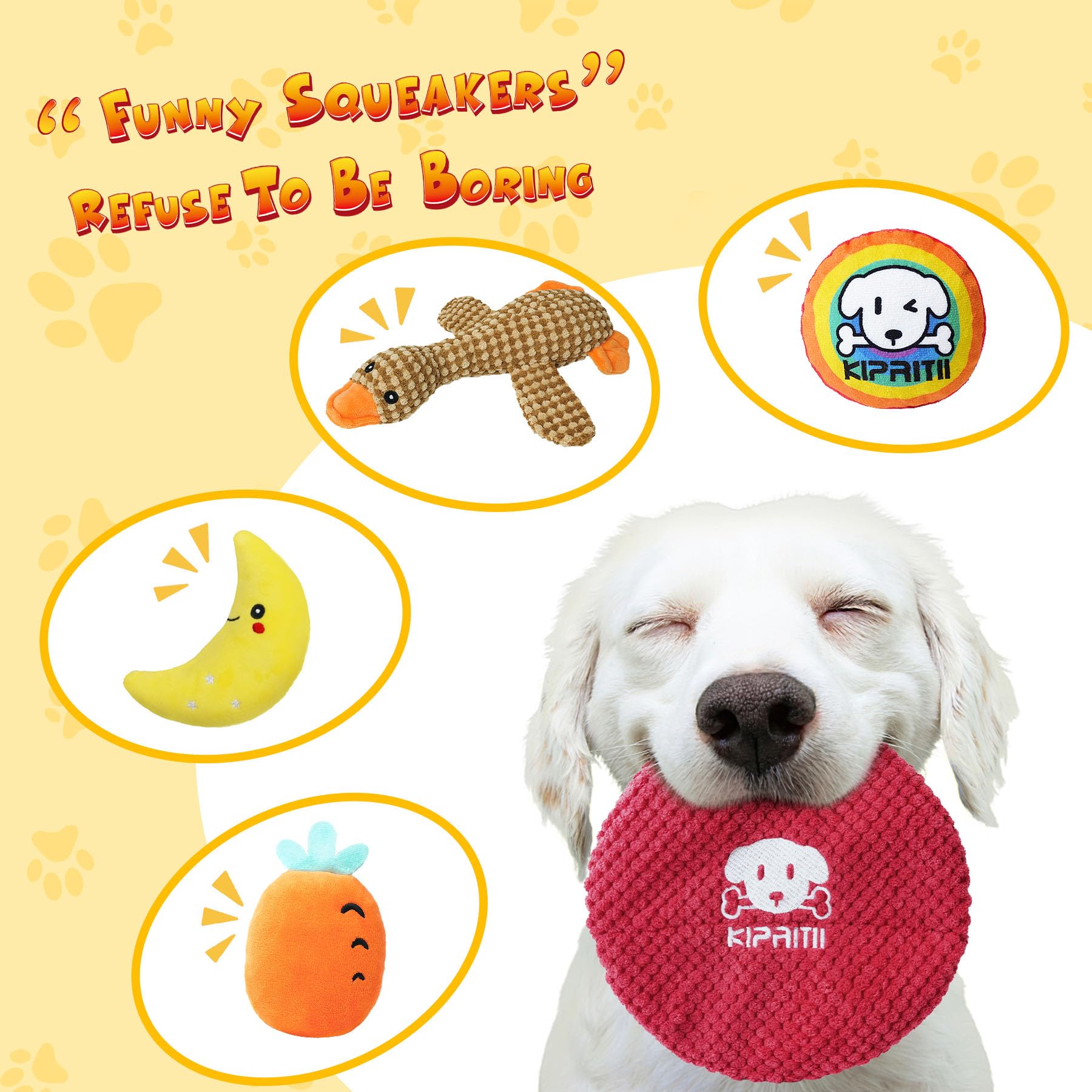 Kipritii Puppy Teething Chew Toys -25 Pack Charming Puppy Toys Dog Chew Toys With Rope Toys, Dog Treat Balls & Dog Squeaky Toy For Puppy And Small Dogs