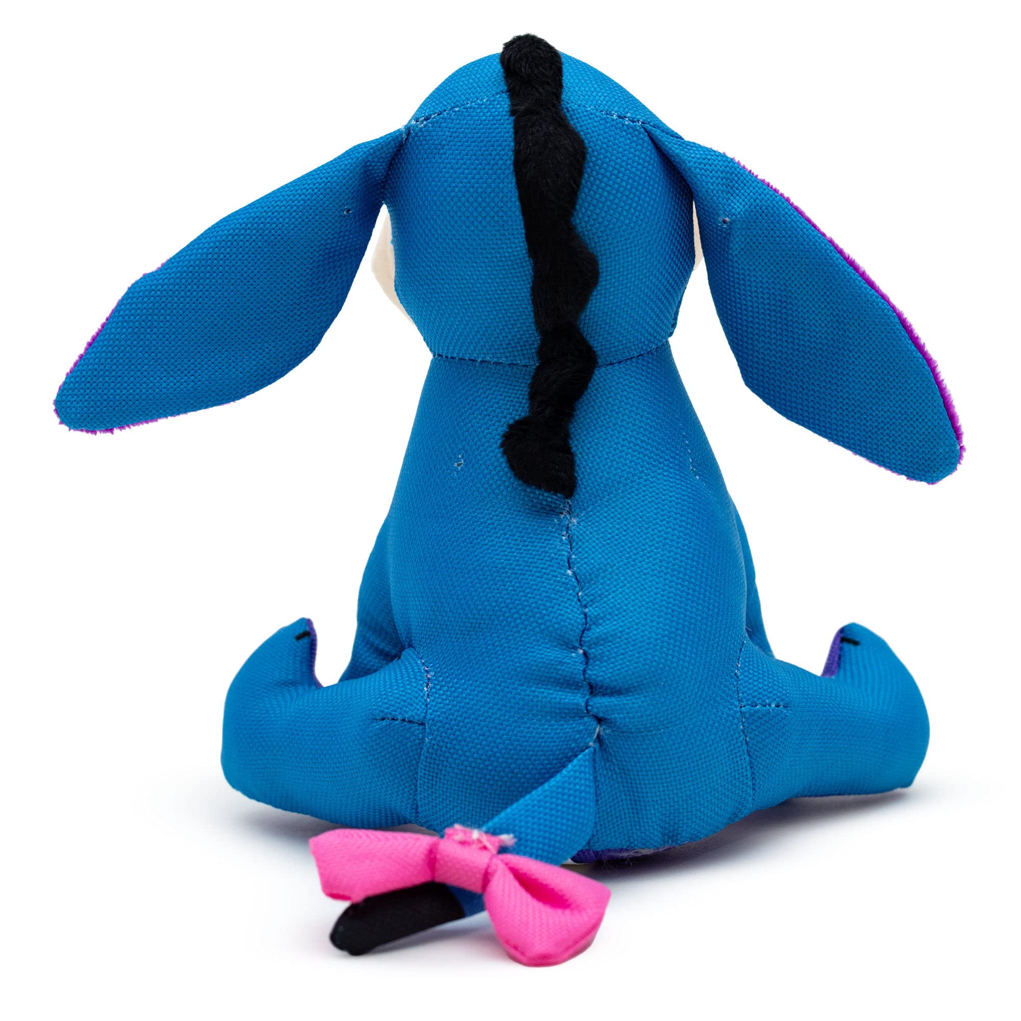 Buckle-Down Disney Dog Toy, Winnie The Pooh Eeyore Sitting Pose Blue Pet Toy, Ballistic Nylon Plush