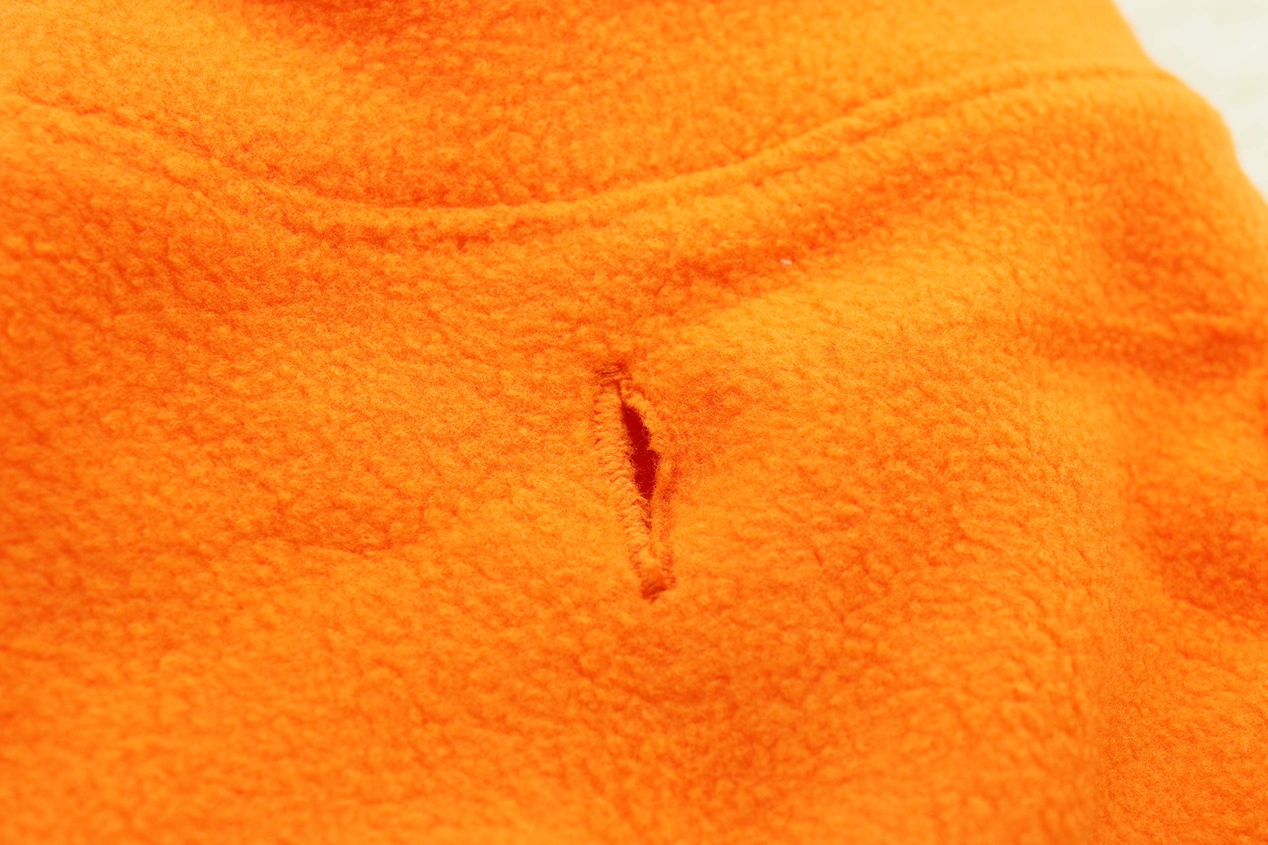Droolingdog Girl Dog Fleece Vest Cat Shirts Warm Pet Clothes For Small Dogs, Large, Orange