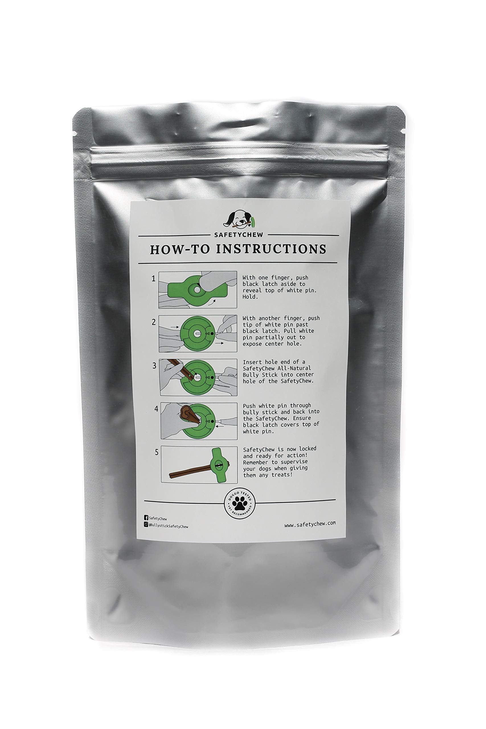 Bully Stick Holder | Made in USA | All-Natural Free-Range Dog Chews | SafetyChew Starter Pack