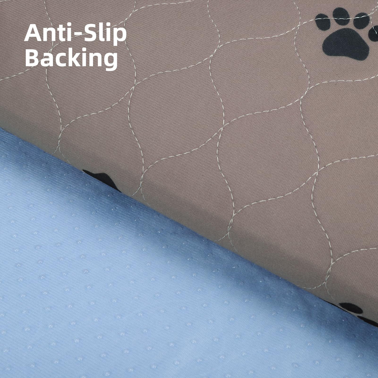 PUPTECK Washable Pee Pads for Dogs - 2 Pack 34  x 36  Waterproof Reusable Puppy Potty Training Pads Whelping Mat - Fast Absorpti