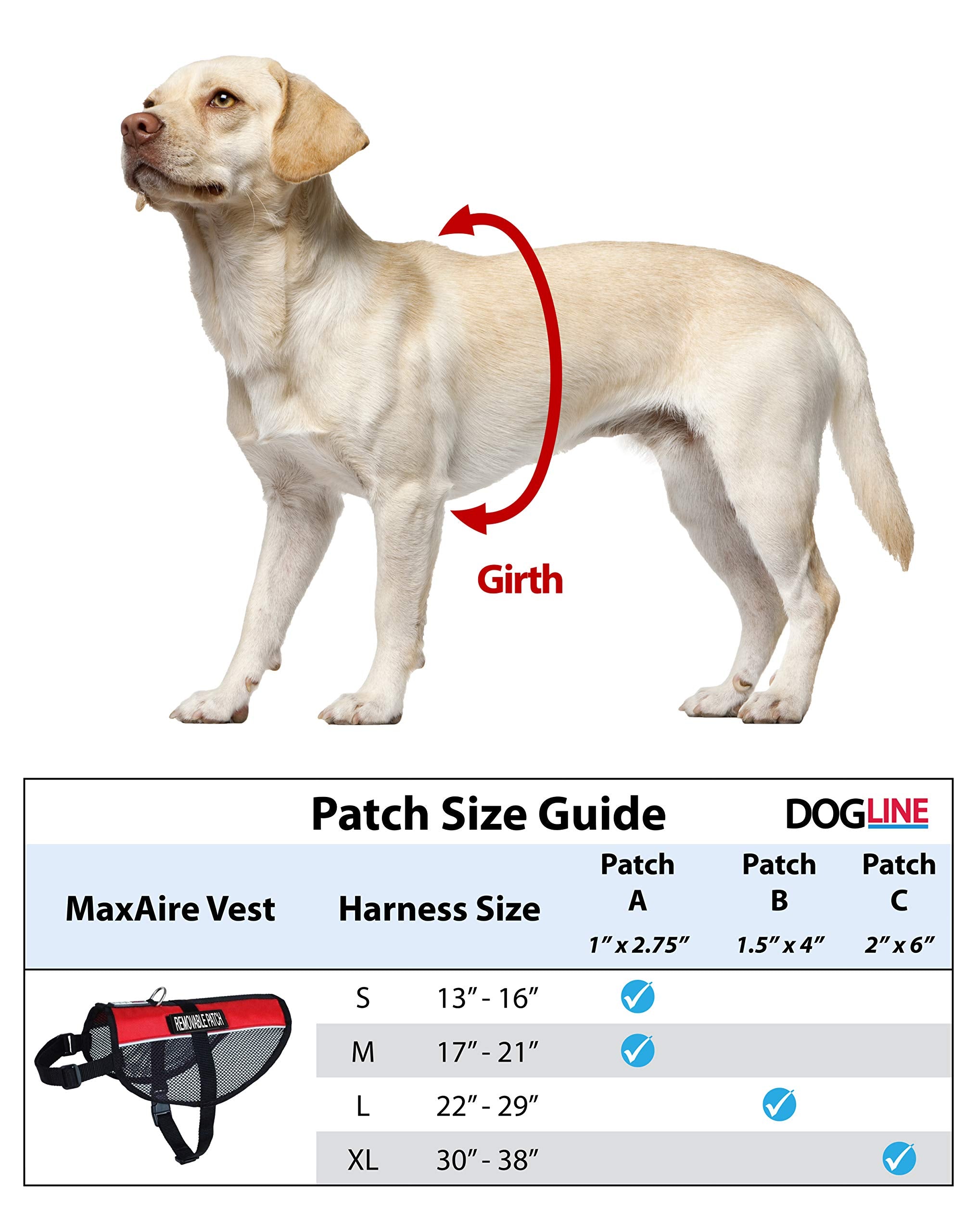 Dogline Maxaire Vest Deaf Dog Removable Patch Adjustable Harness Reflective For Puppies Small Medium And Large Dogs 13 By 16 Inc