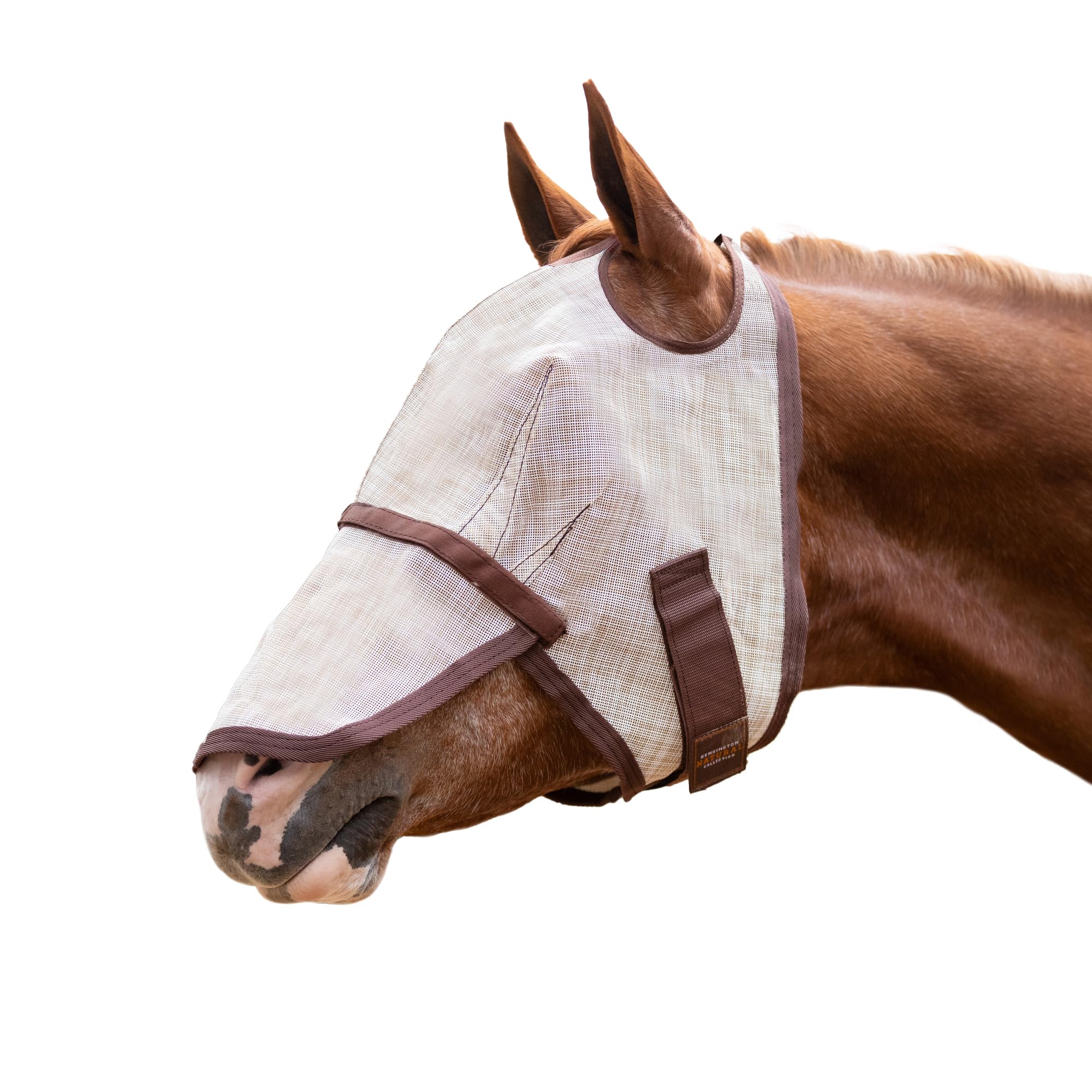 Kensington Fly Mask w/Web & Nose Size: L-Avg Color: 500-Desert Sand