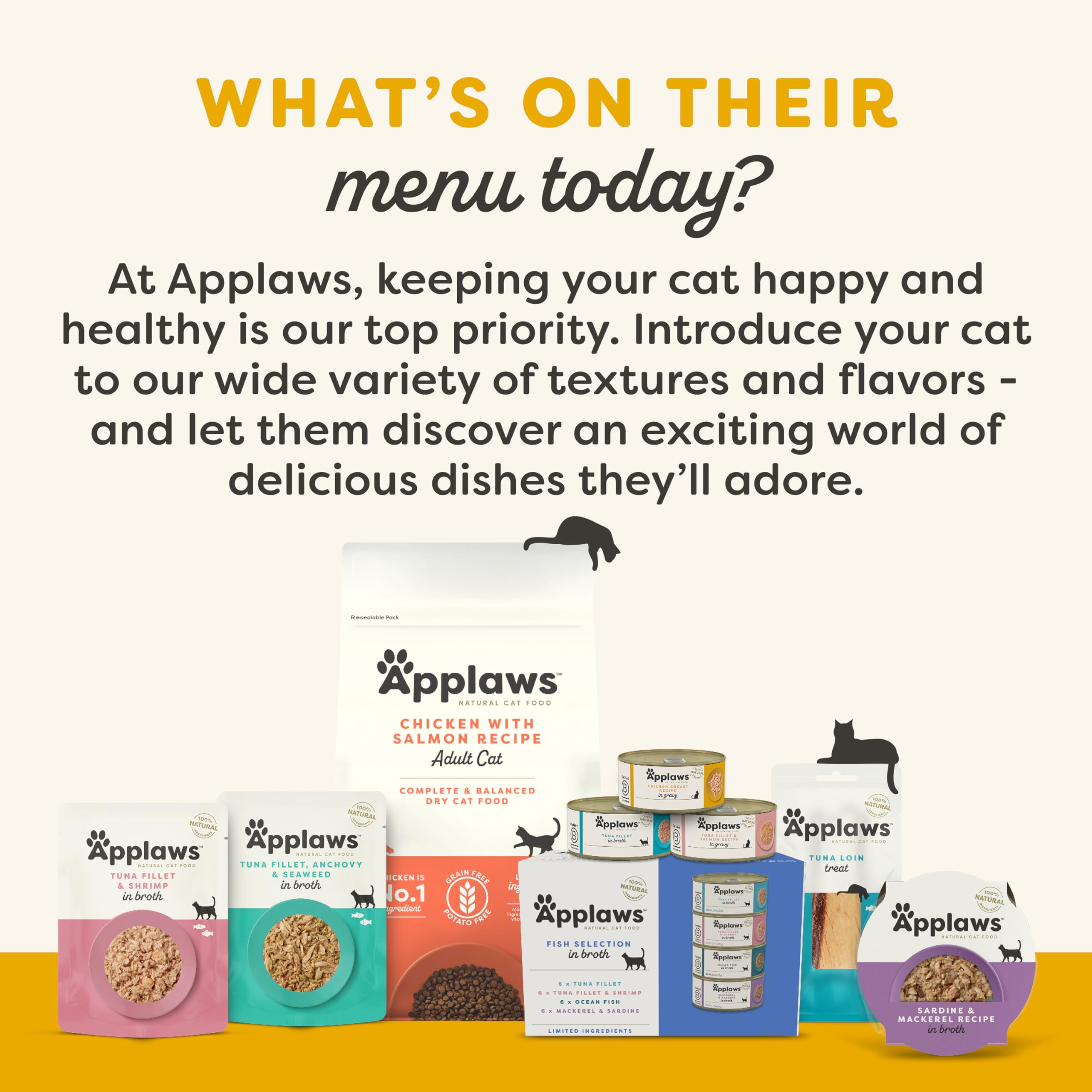 Applaws Natural Wet Cat Food, 24 Count, Limited Ingredient Canned Wet Cat Food, Chicken Breast in Broth, 2.47oz Cans