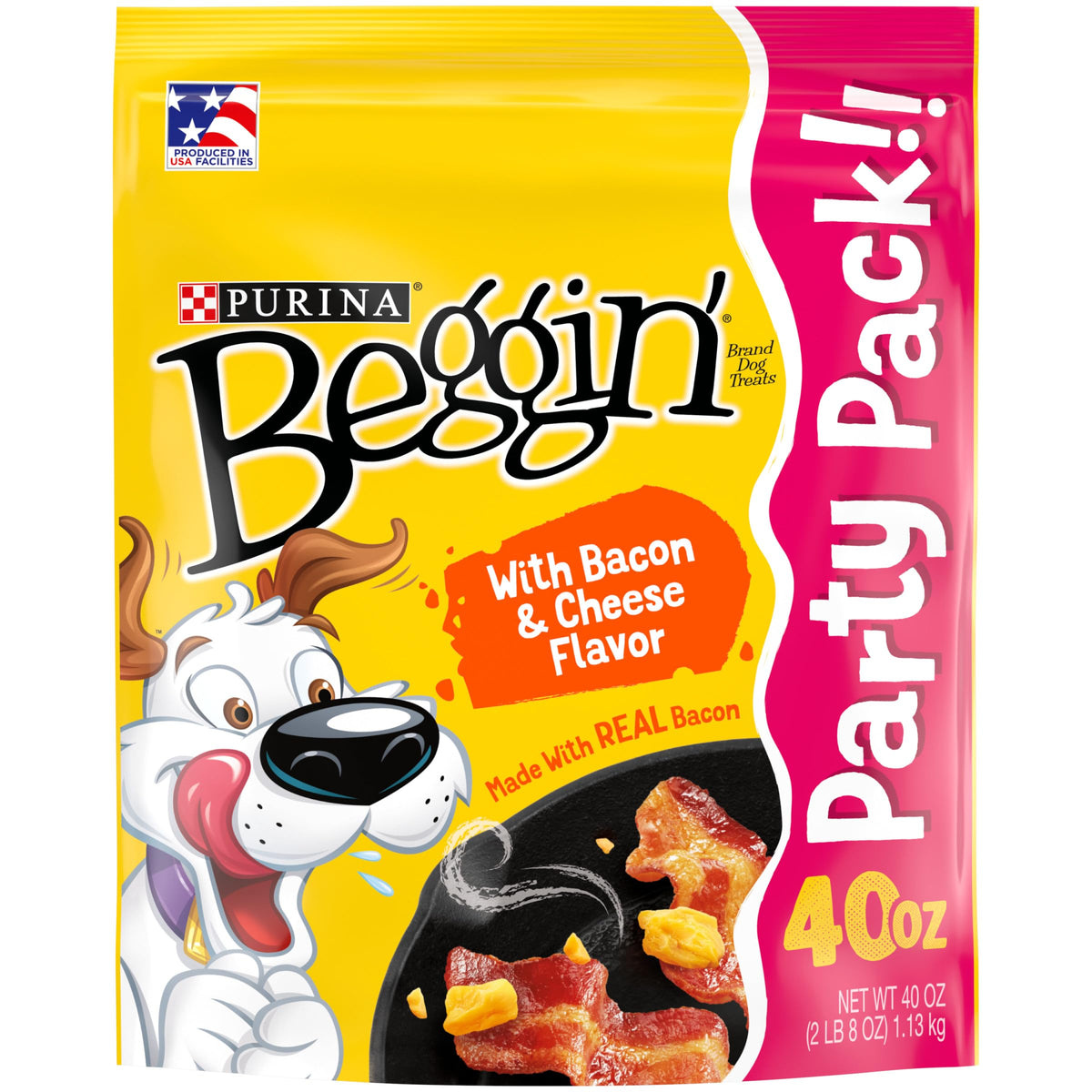 Purina Beggin' Strips With Real Meat Dog Training Treats With Bacon And Cheese Flavors - 40 Ounce (Pack Of 1)